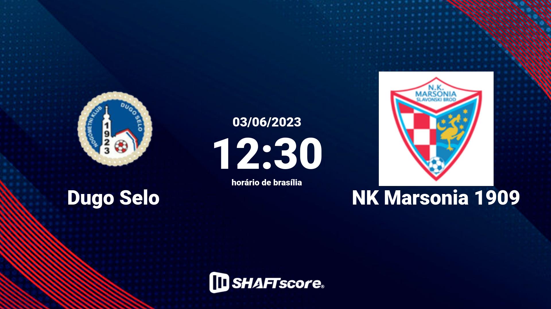 Estatísticas do jogo Dugo Selo vs NK Marsonia 1909 03.06 12:30