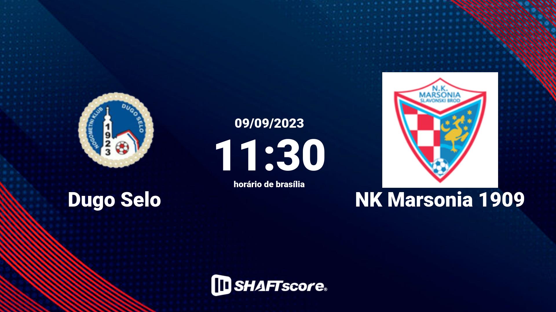 Estatísticas do jogo Dugo Selo vs NK Marsonia 1909 09.09 11:30