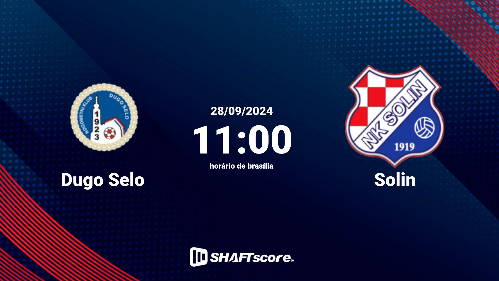 Estatísticas do jogo Dugo Selo vs Solin 28.09 11:00