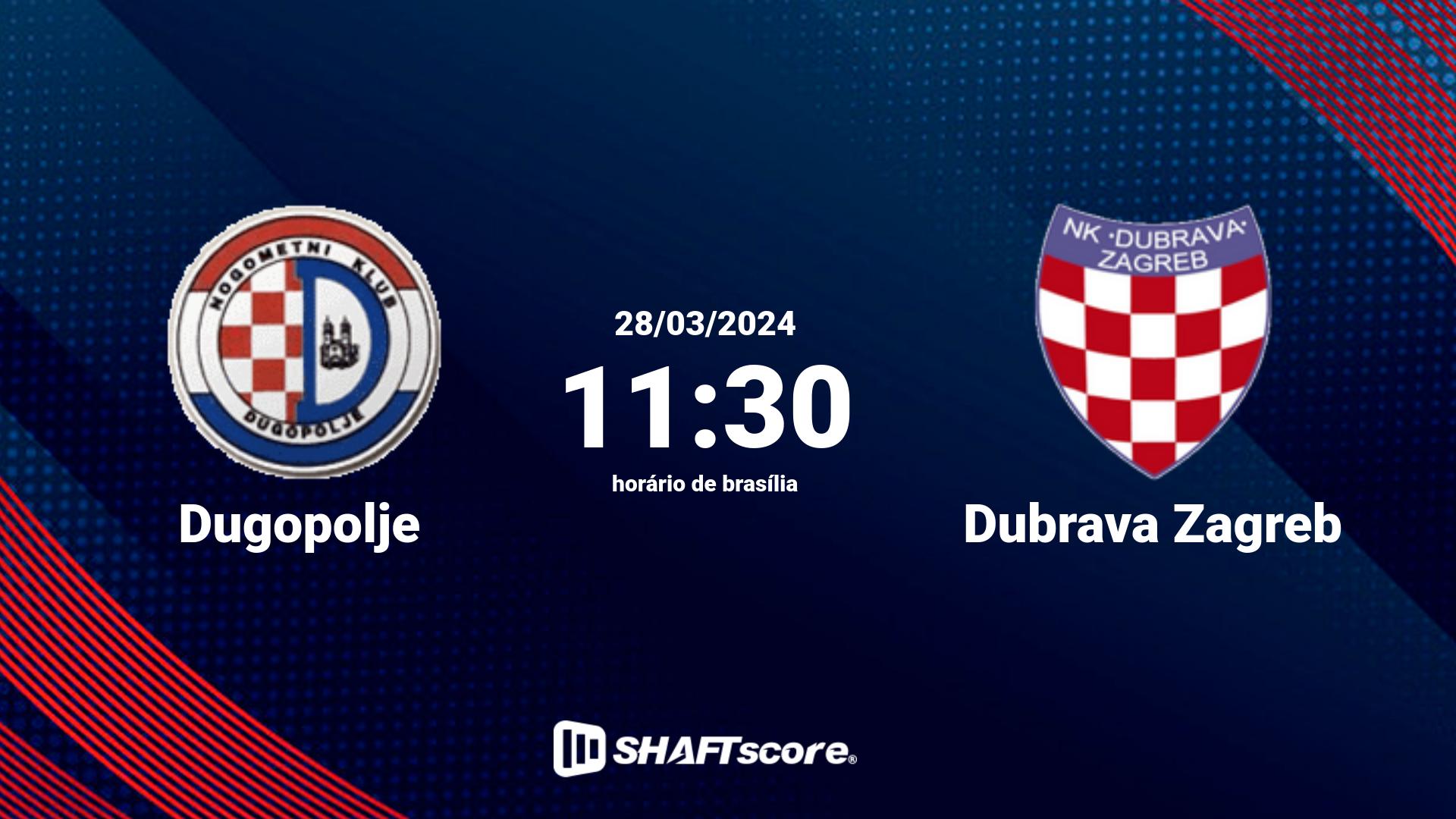 Estatísticas do jogo Dugopolje vs Dubrava Zagreb 28.03 11:30