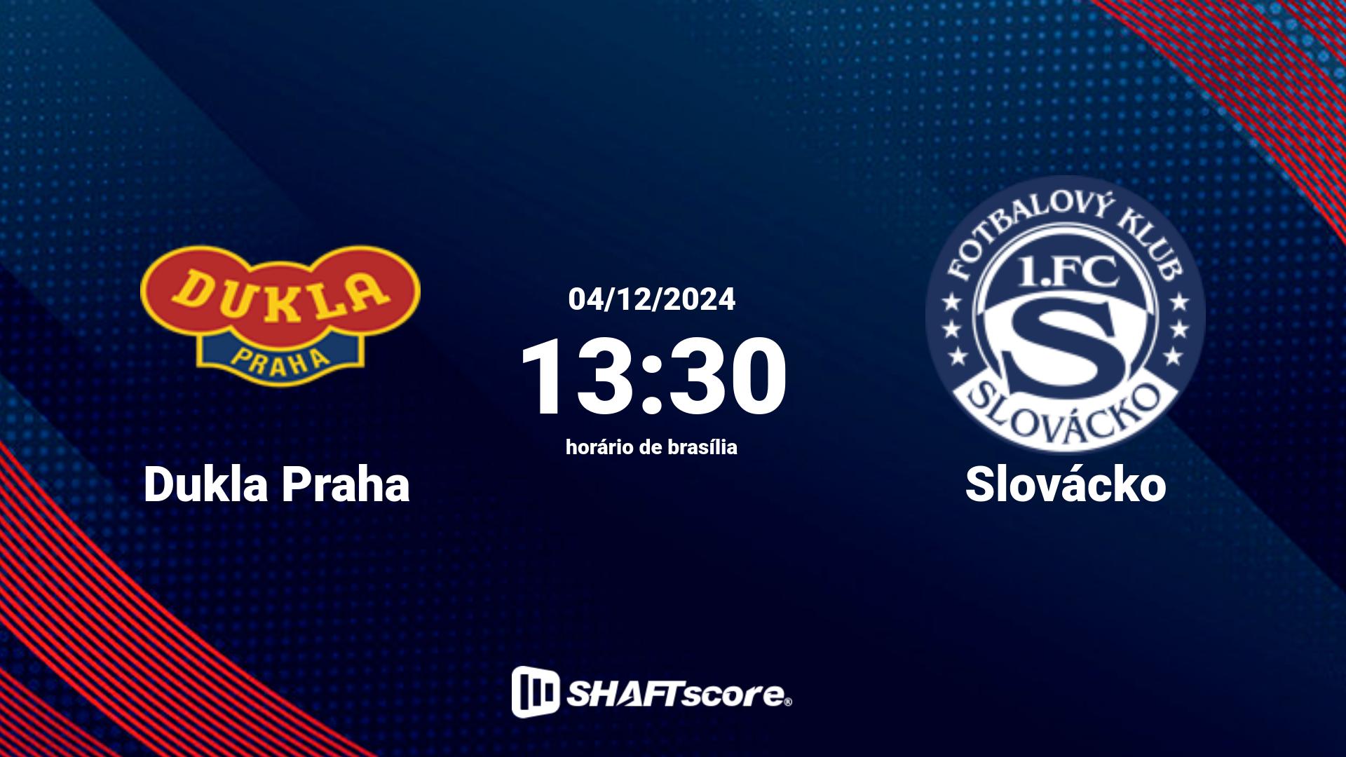 Estatísticas do jogo Dukla Praha vs Slovácko 04.12 13:30