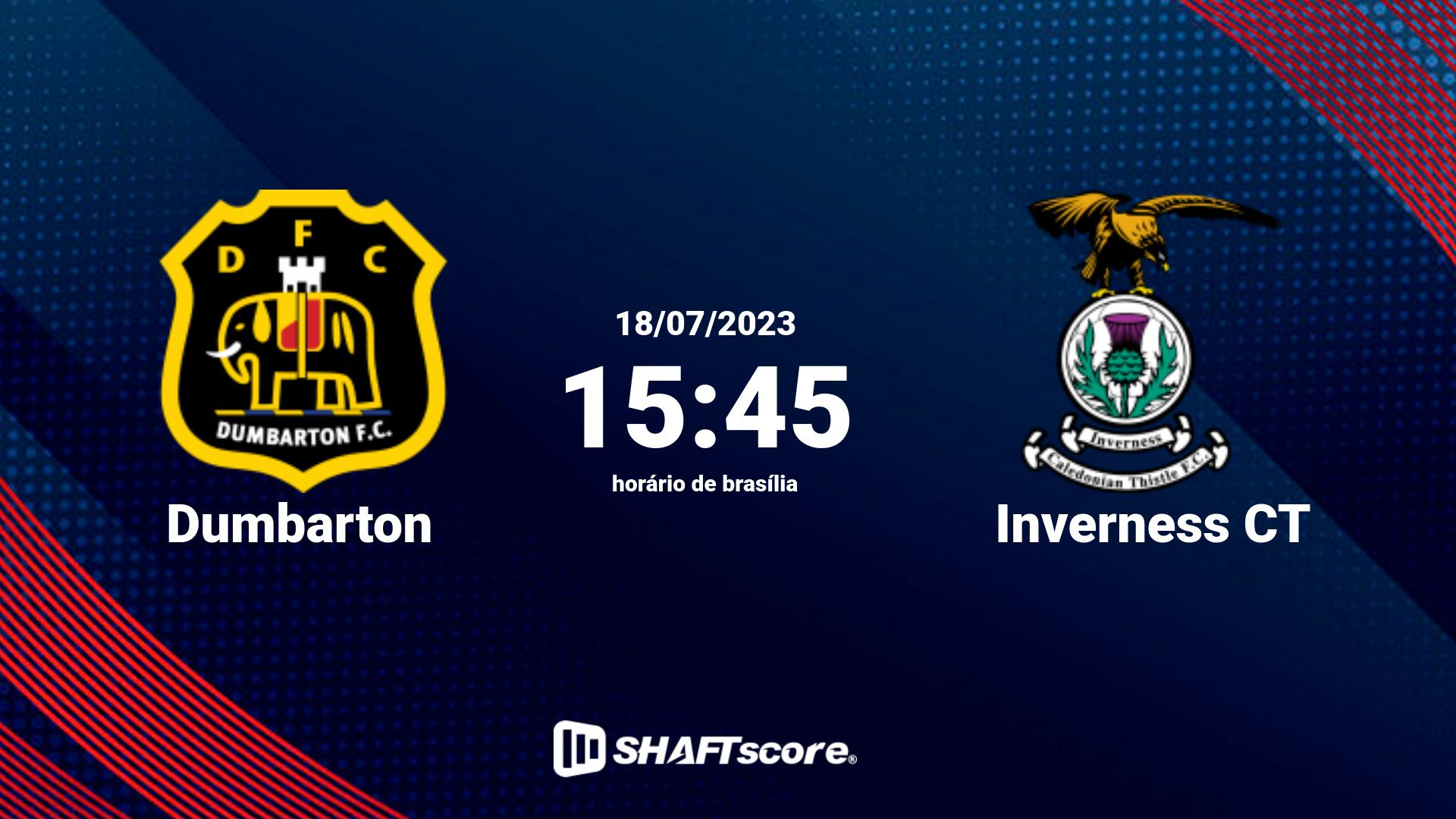 Estatísticas do jogo Dumbarton vs Inverness CT 18.07 15:45