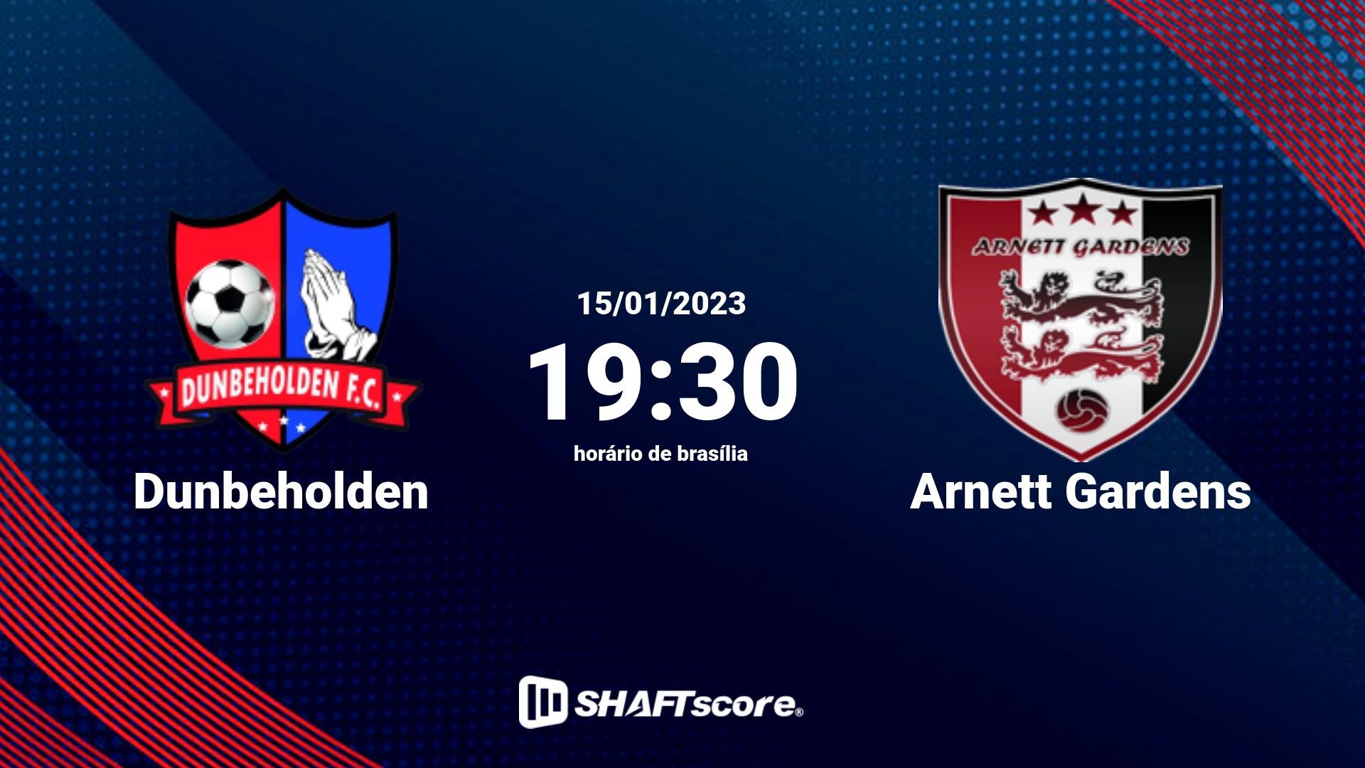 Estatísticas do jogo Dunbeholden vs Arnett Gardens 15.01 19:30