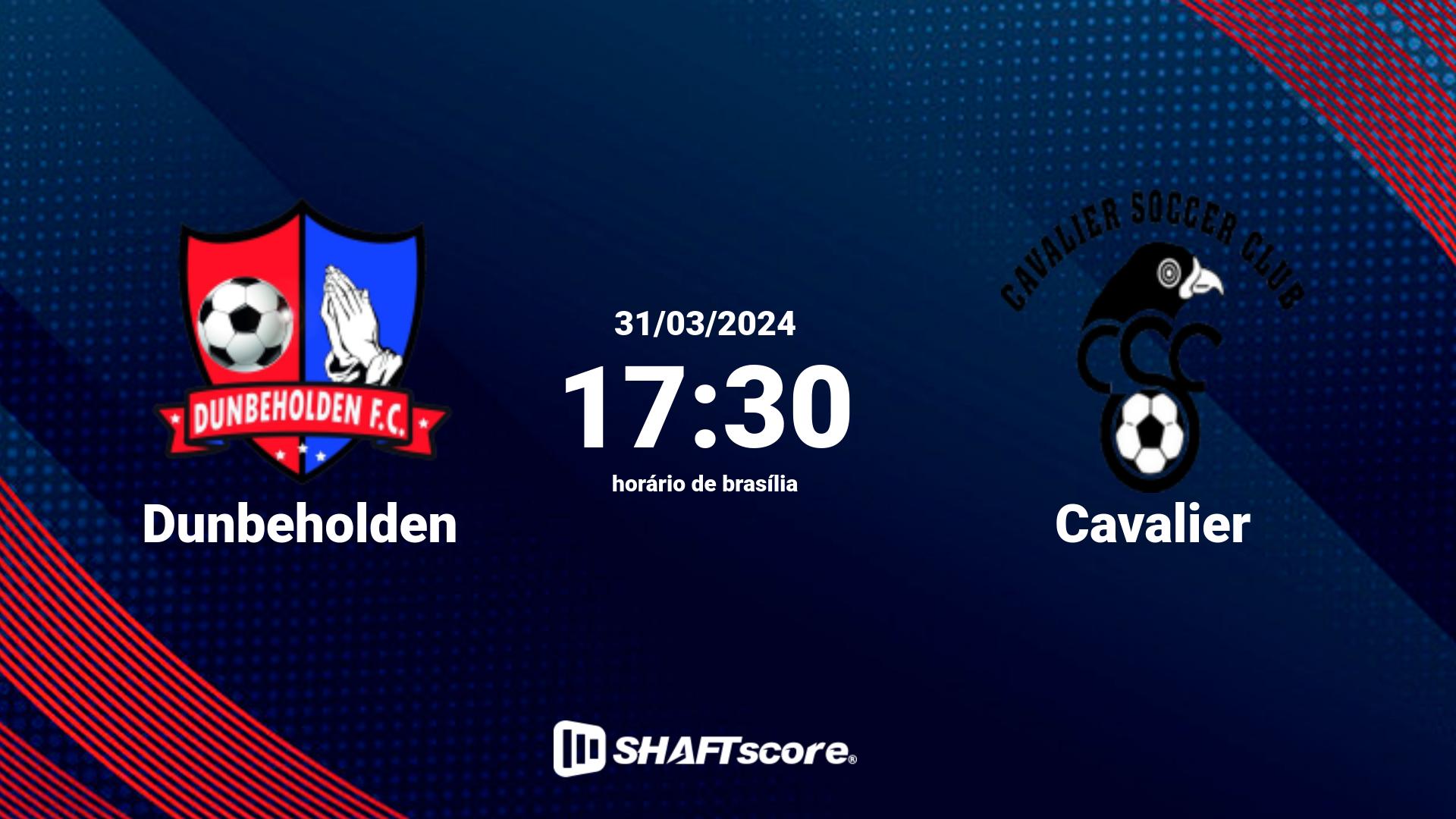 Estatísticas do jogo Dunbeholden vs Cavalier 31.03 17:30