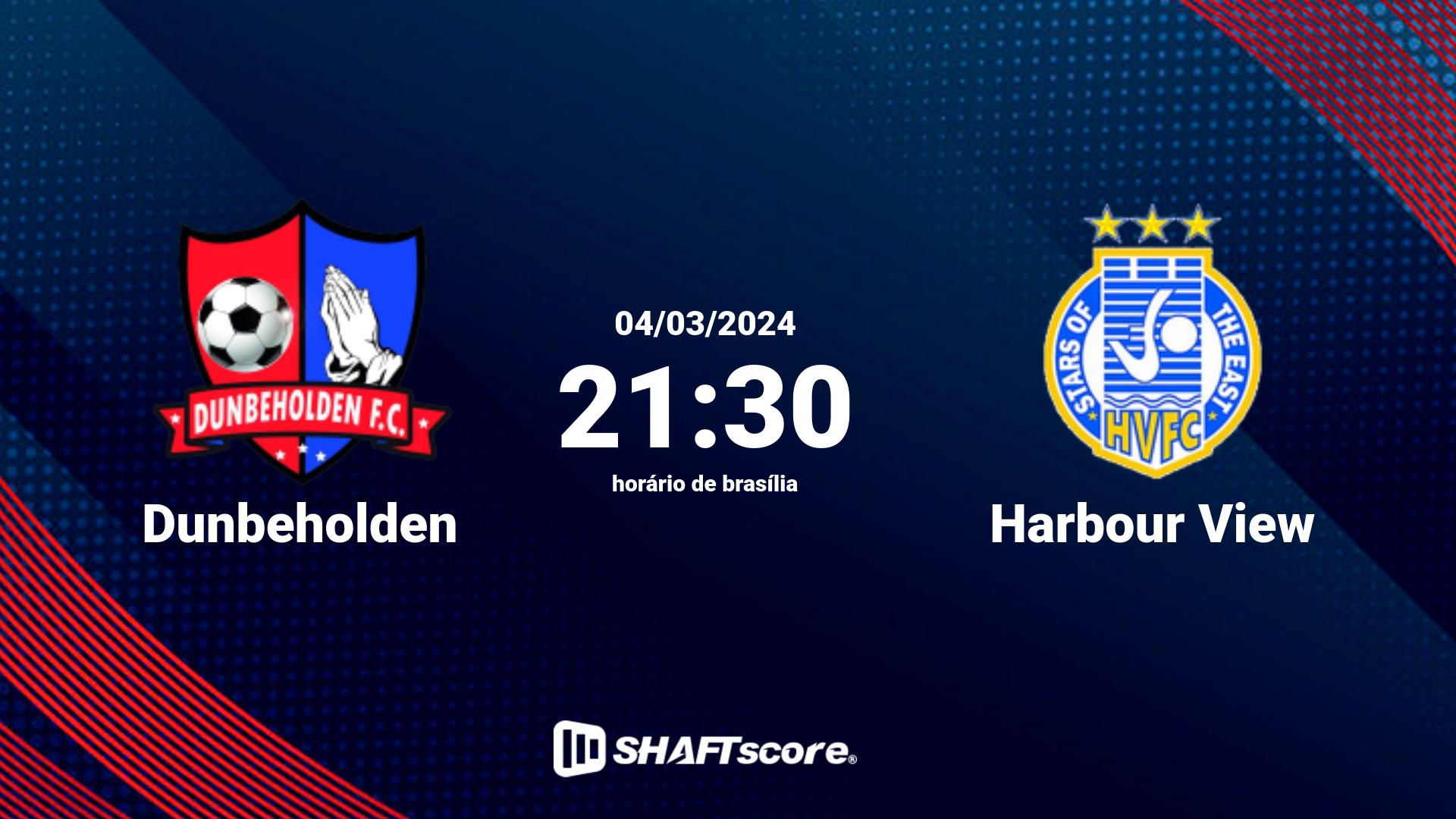 Estatísticas do jogo Dunbeholden vs Harbour View 04.03 21:30