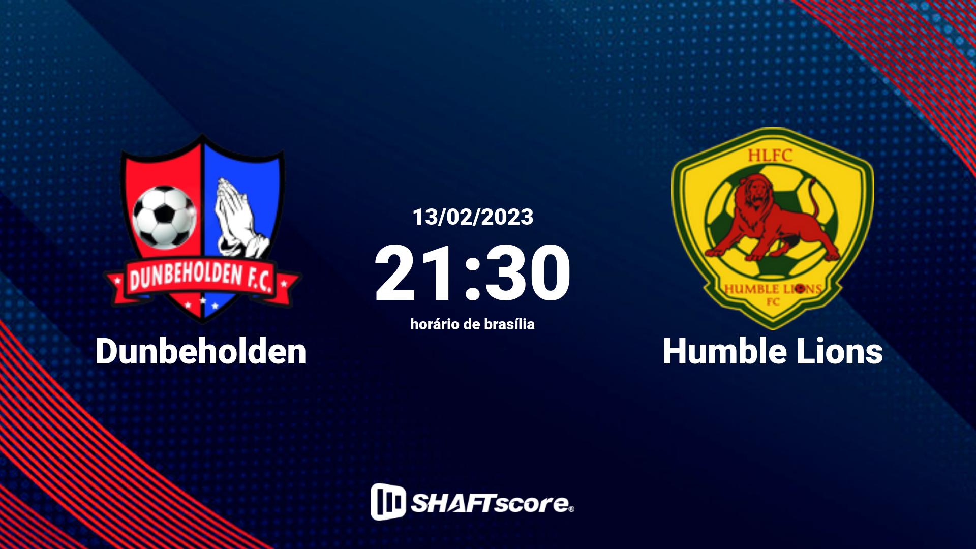 Estatísticas do jogo Dunbeholden vs Humble Lions 13.02 21:30