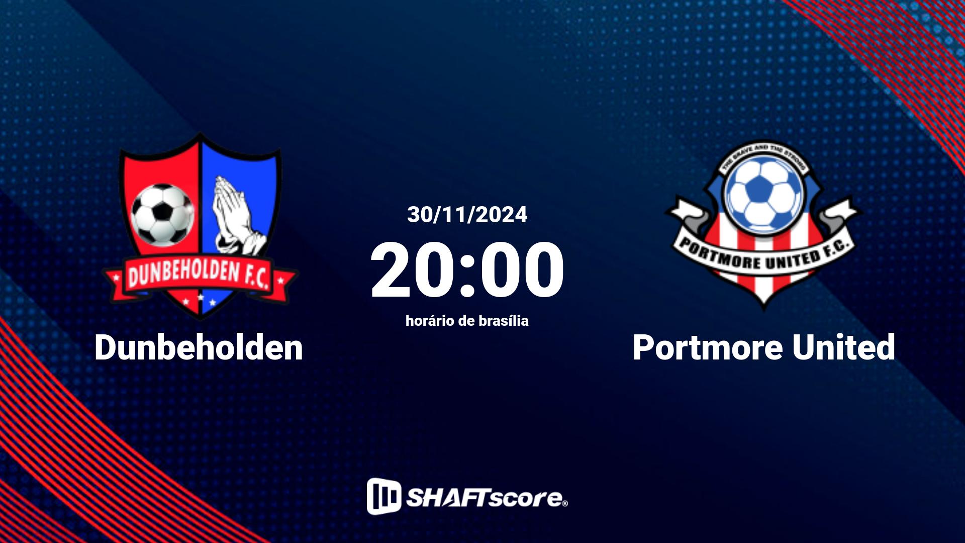 Estatísticas do jogo Dunbeholden vs Portmore United 30.11 20:00