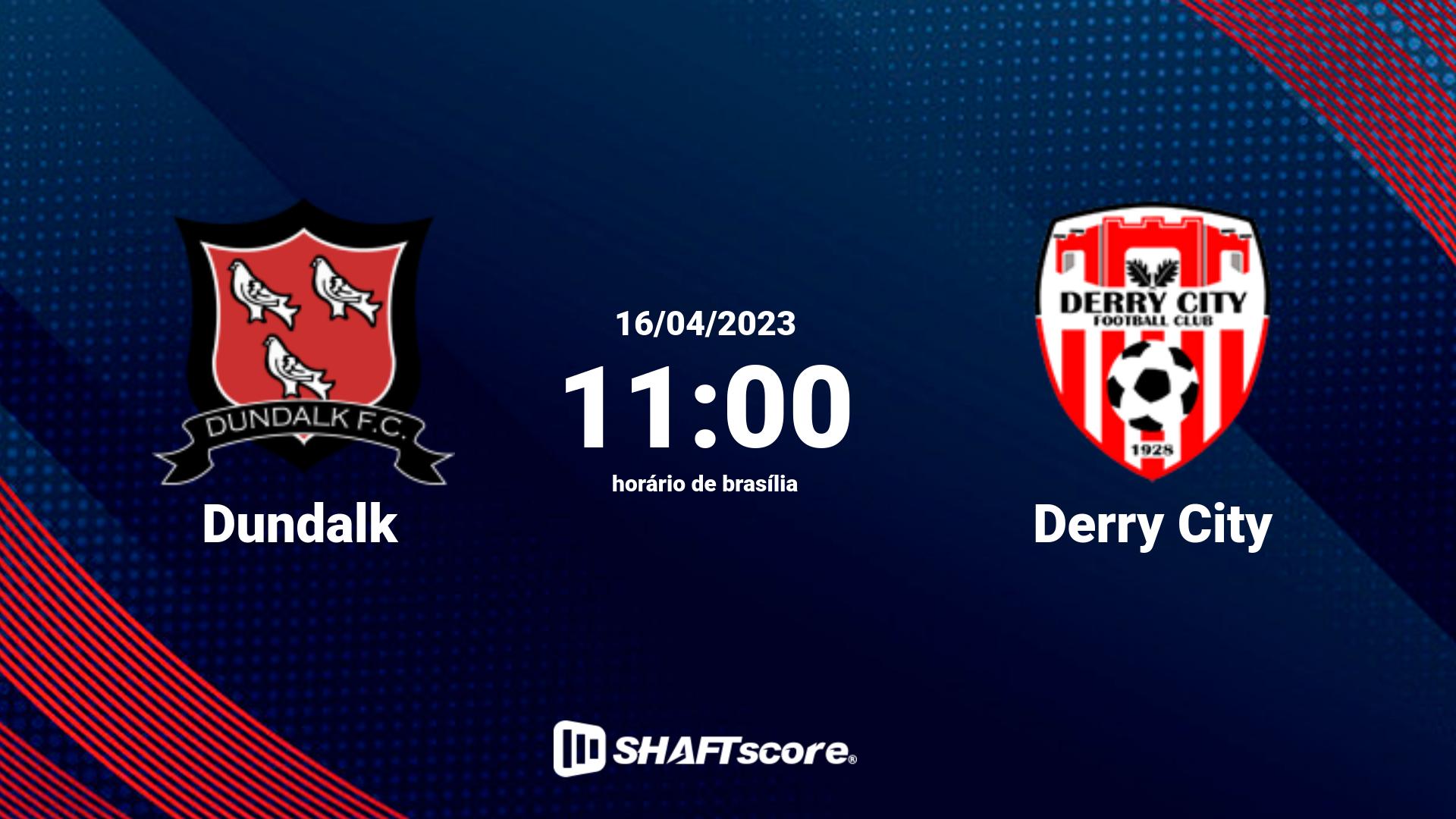 Estatísticas do jogo Dundalk vs Derry City 16.04 11:00