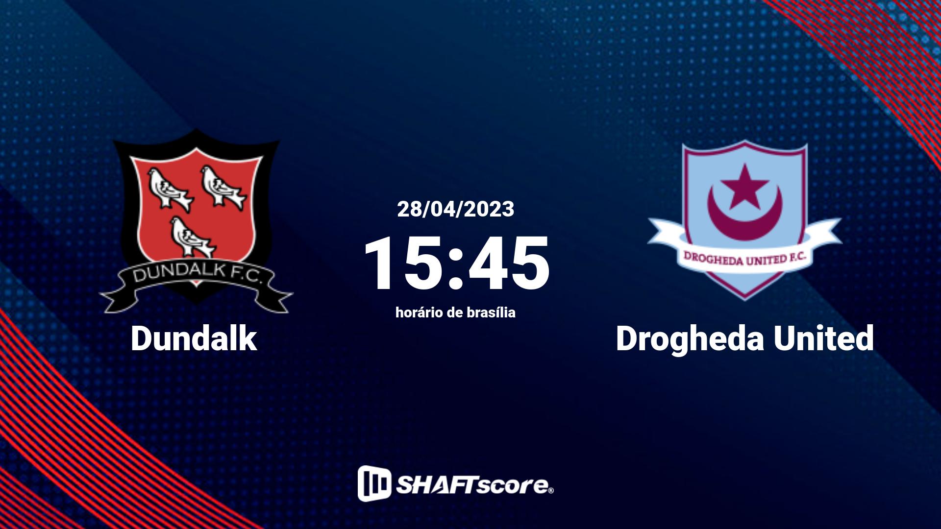 Estatísticas do jogo Dundalk vs Drogheda United 28.04 15:45