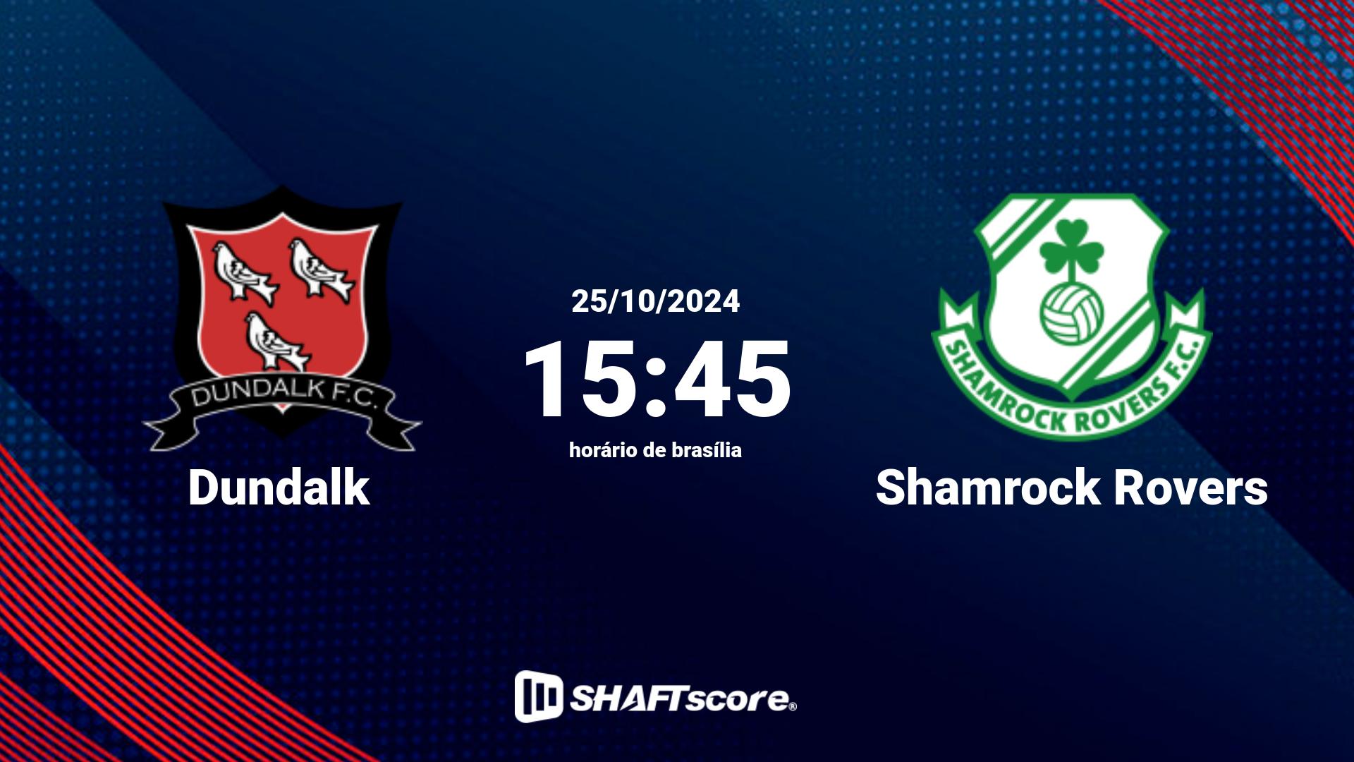 Estatísticas do jogo Dundalk vs Shamrock Rovers 27.10 15:00