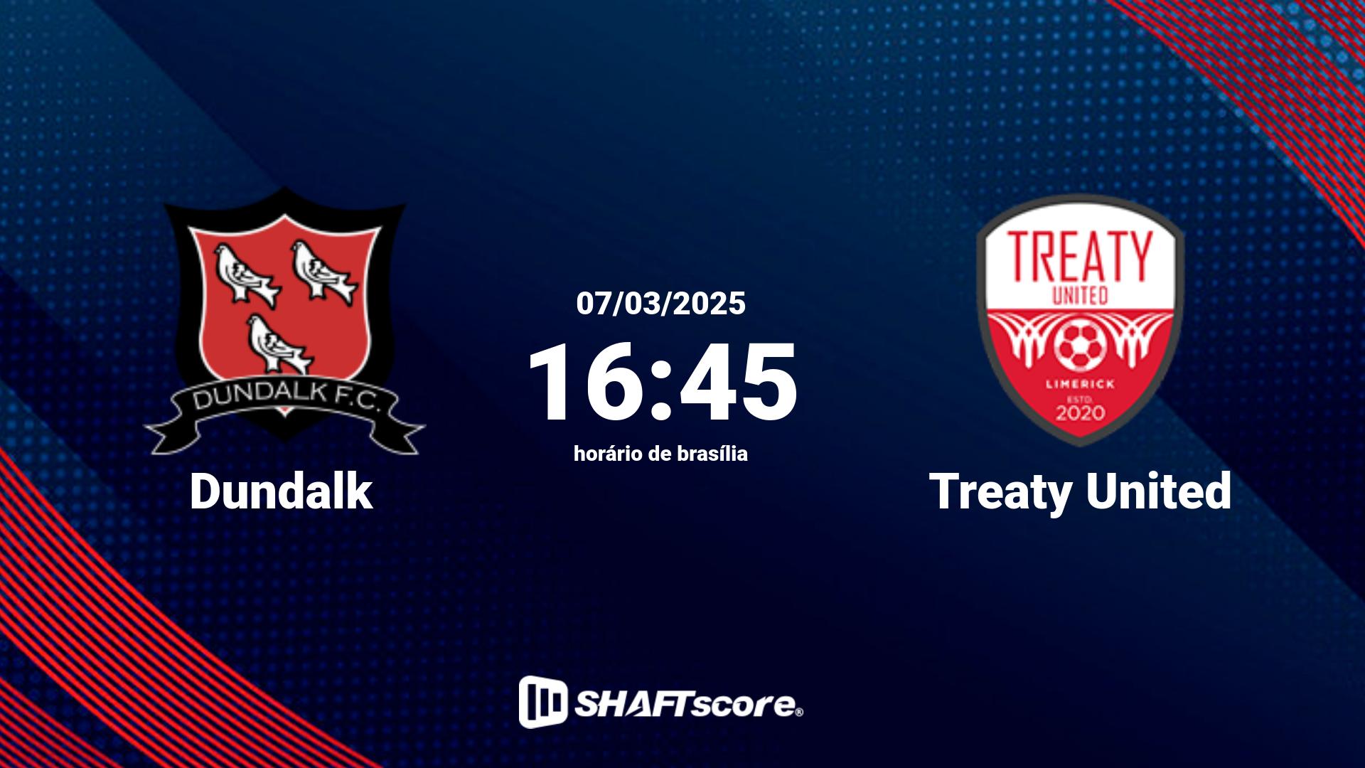 Estatísticas do jogo Dundalk vs Treaty United 07.03 16:45