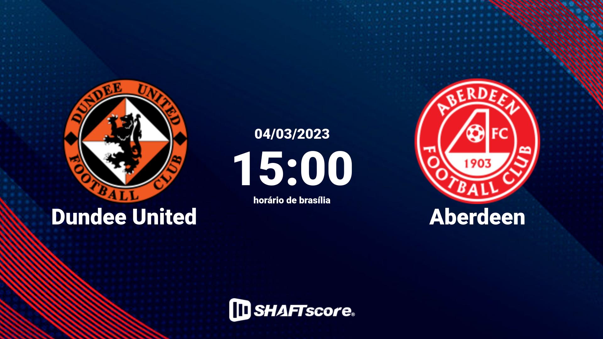 Estatísticas do jogo Dundee United vs Aberdeen 04.03 15:00