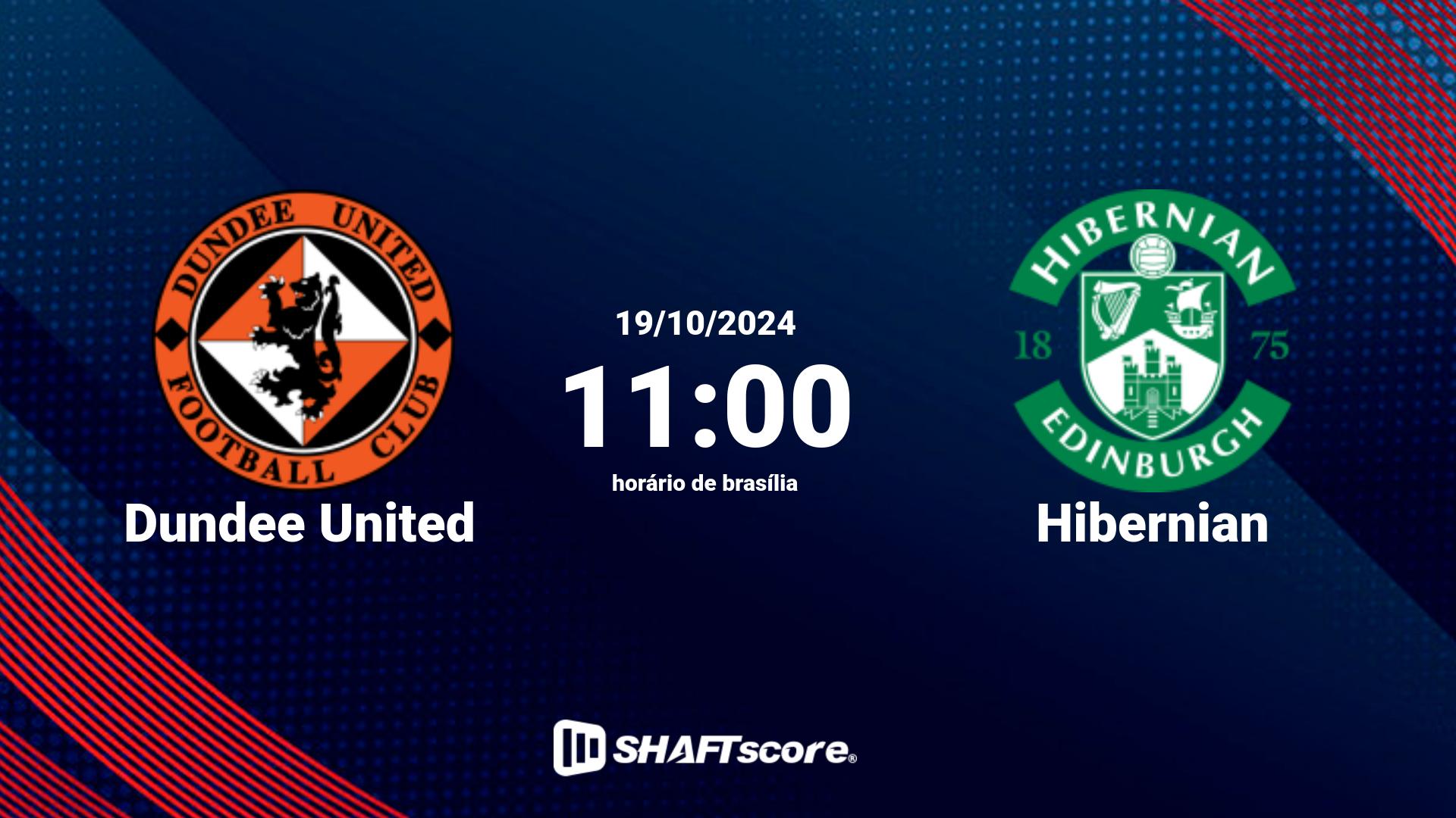 Estatísticas do jogo Dundee United vs Hibernian 19.10 11:00