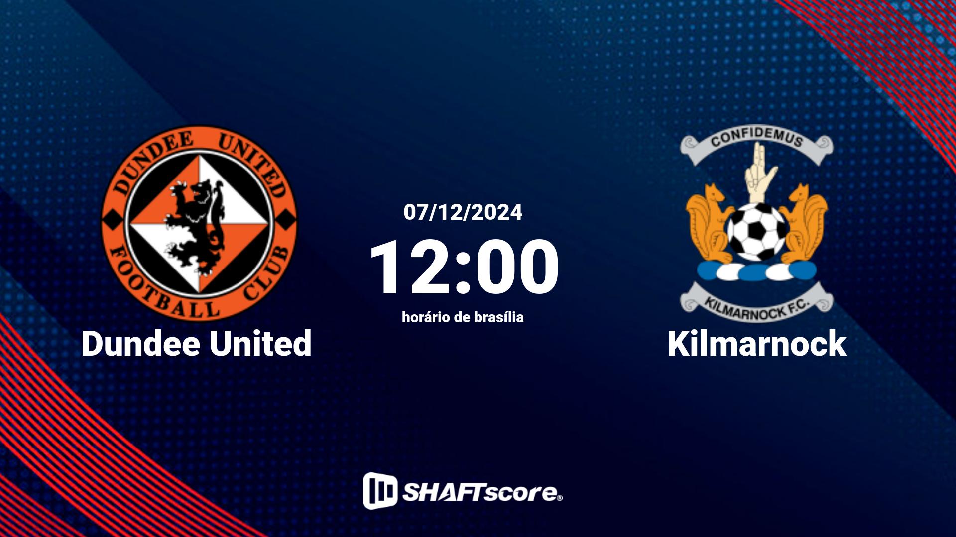 Estatísticas do jogo Dundee United vs Kilmarnock 07.12 12:00