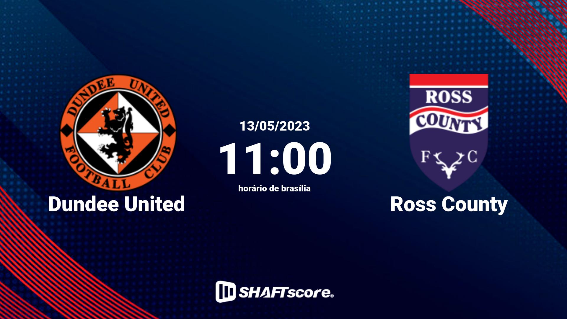 Estatísticas do jogo Dundee United vs Ross County 13.05 11:00