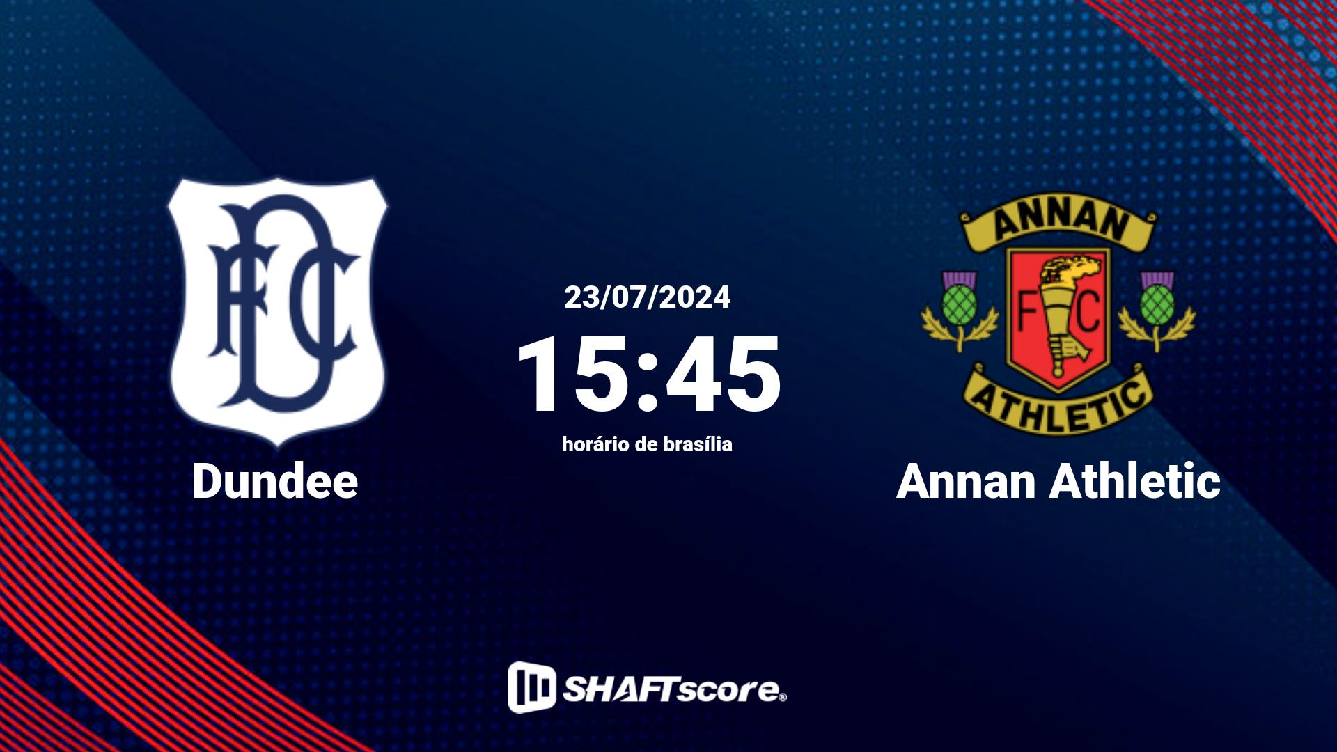 Estatísticas do jogo Dundee vs Annan Athletic 23.07 15:45