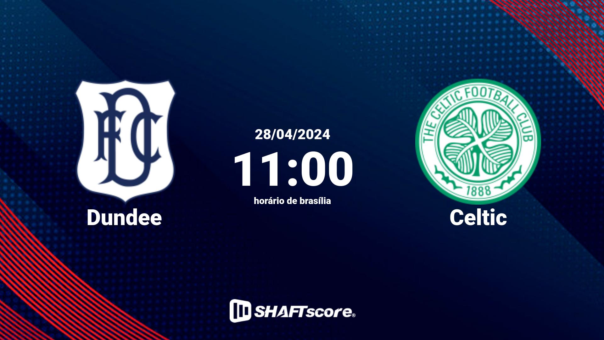 Estatísticas do jogo Dundee vs Celtic 28.04 11:00