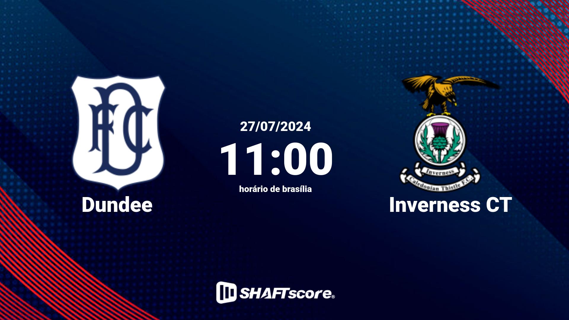 Estatísticas do jogo Dundee vs Inverness CT 27.07 11:00