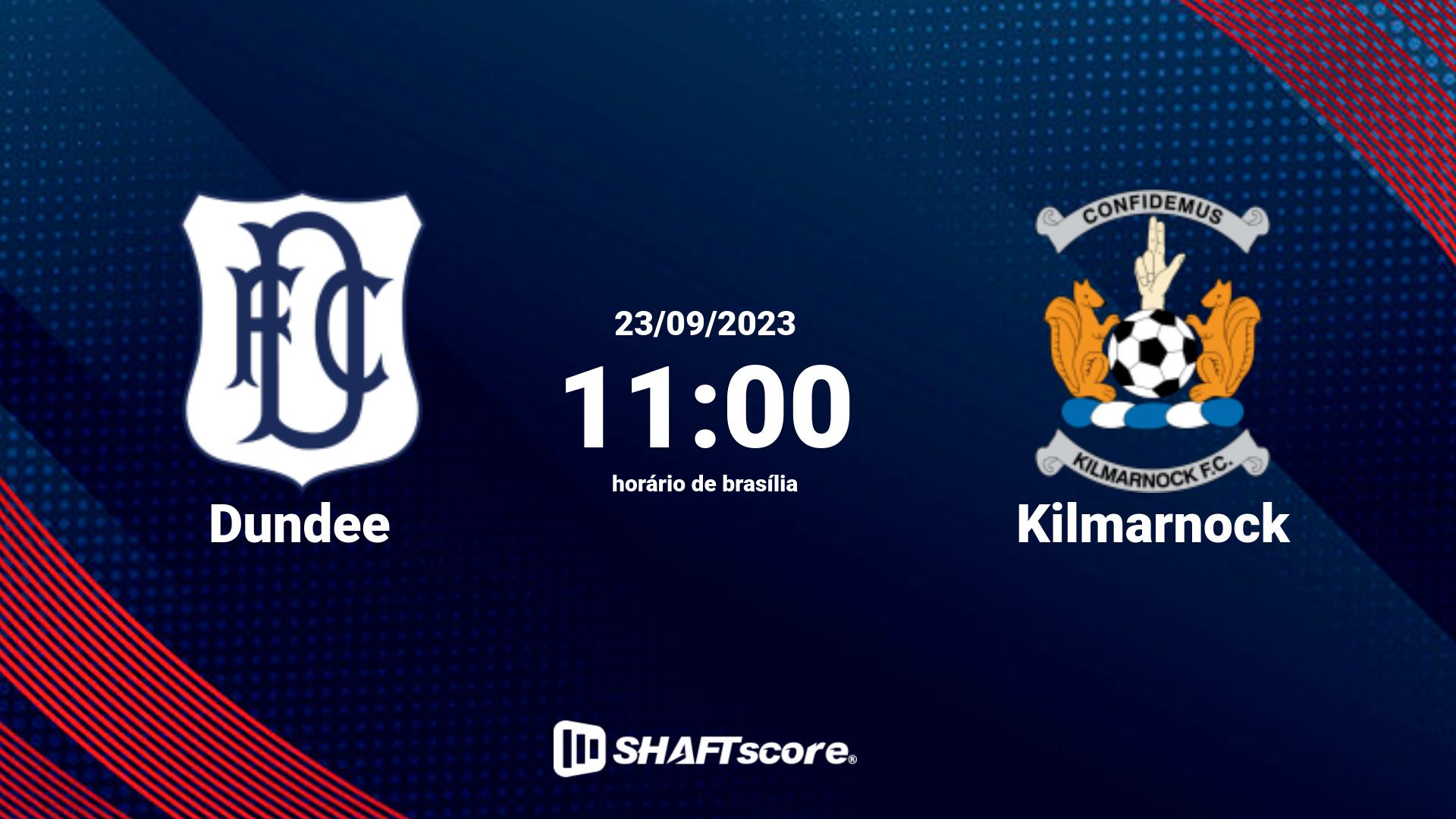 Estatísticas do jogo Dundee vs Kilmarnock 23.09 11:00