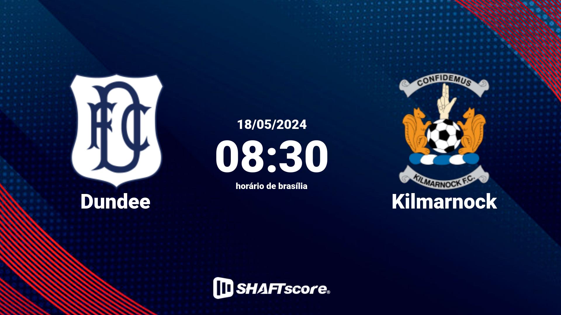 Estatísticas do jogo Dundee vs Kilmarnock 18.05 08:30