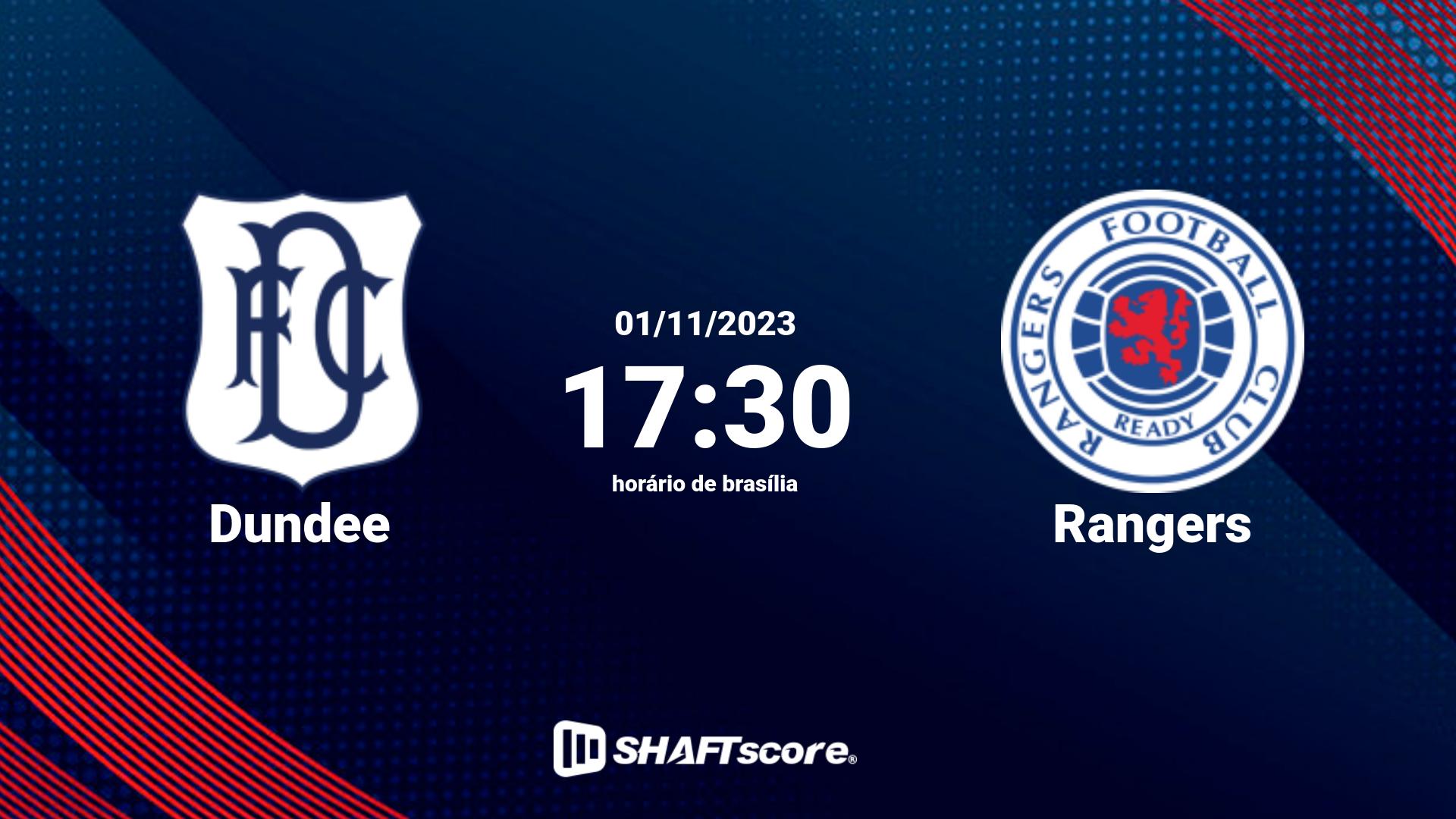 Estatísticas do jogo Dundee vs Rangers 01.11 17:30