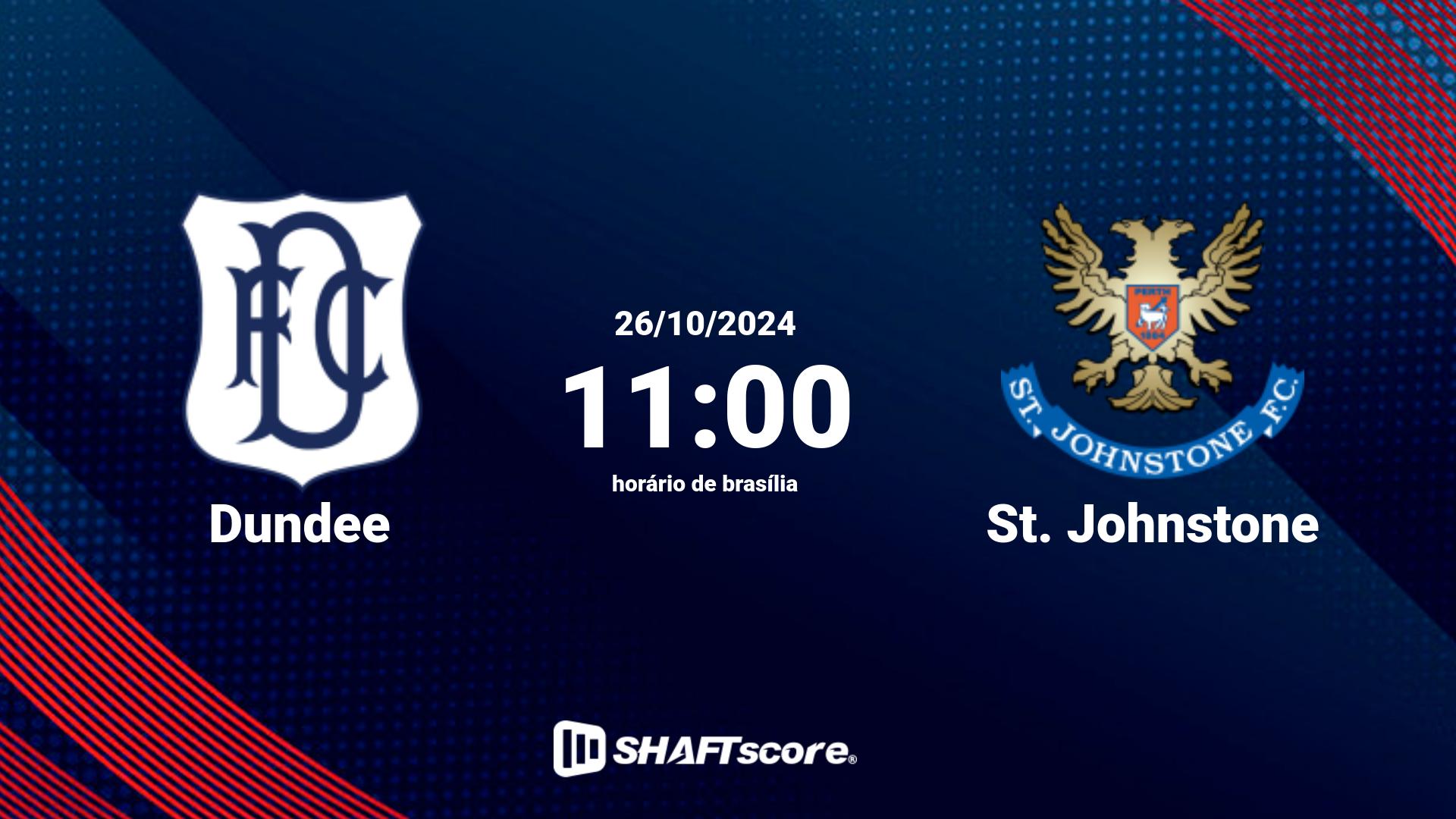 Estatísticas do jogo Dundee vs St. Johnstone 26.10 11:00