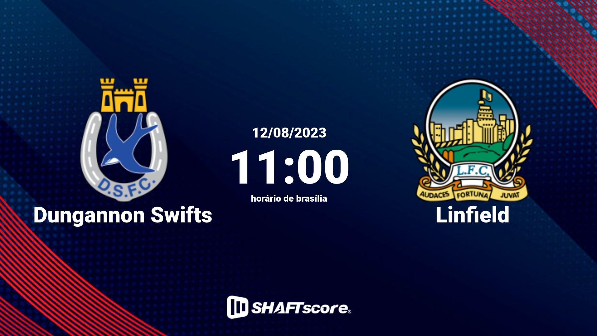 Estatísticas do jogo Dungannon Swifts vs Linfield 12.08 11:00