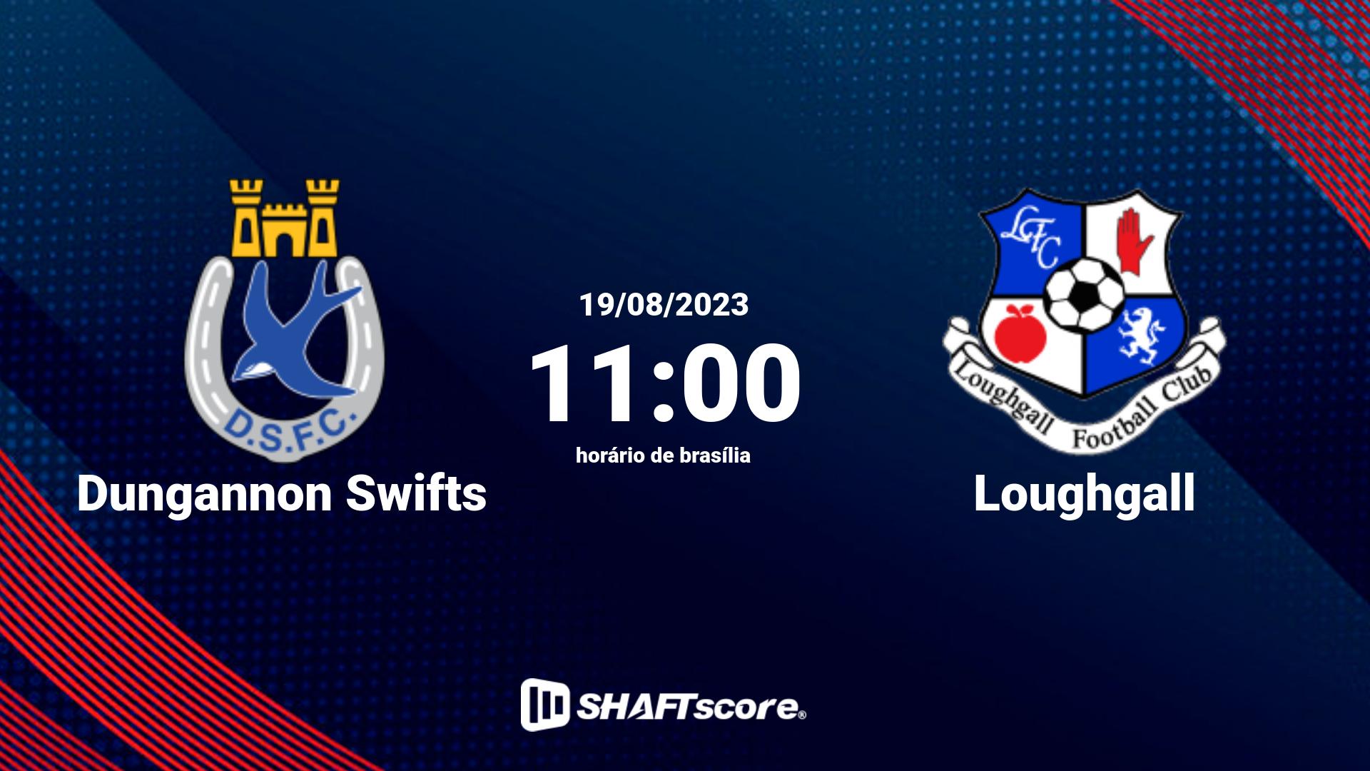 Estatísticas do jogo Dungannon Swifts vs Loughgall 19.08 11:00