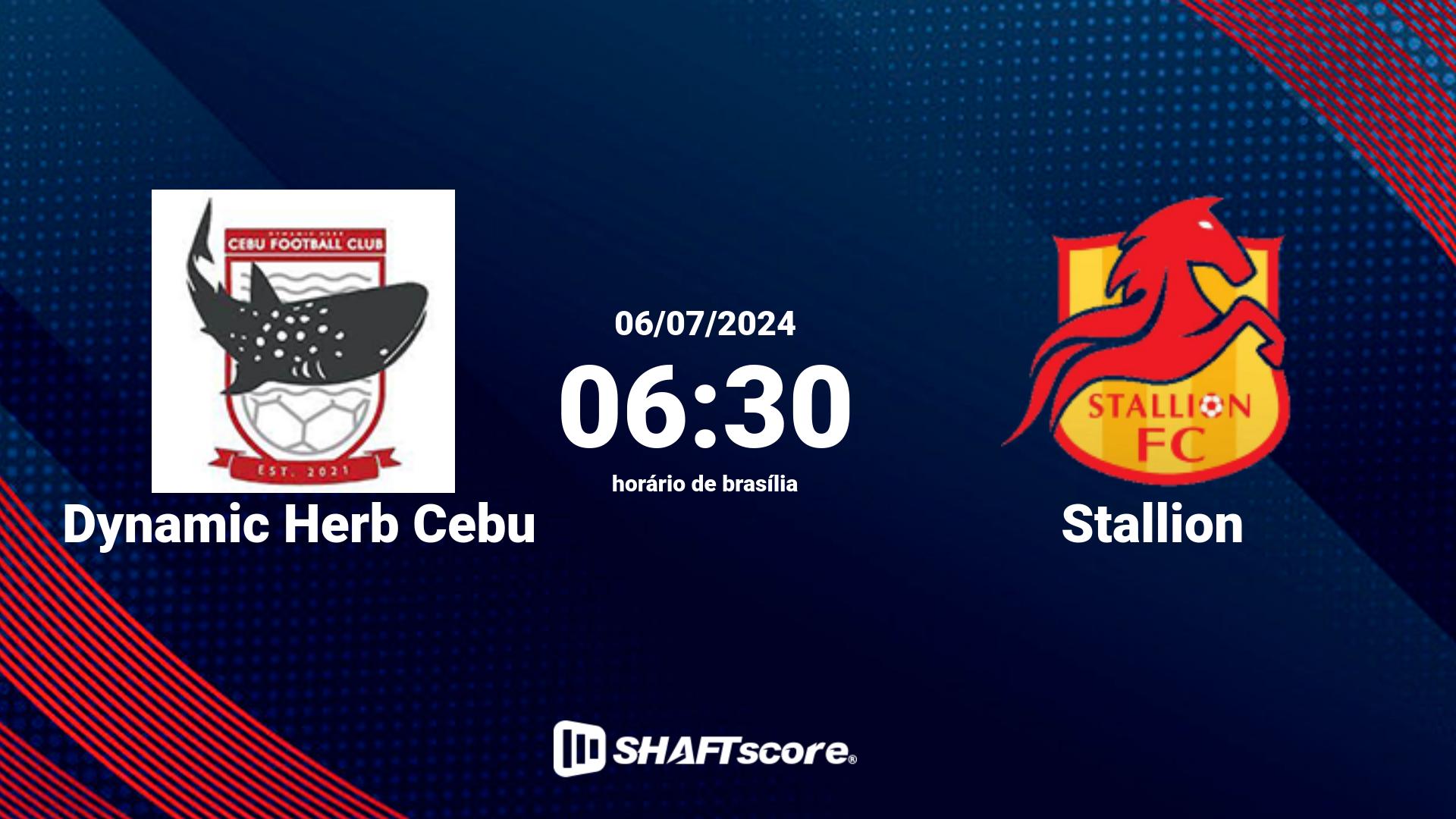 Estatísticas do jogo Dynamic Herb Cebu vs Stallion 06.07 06:30