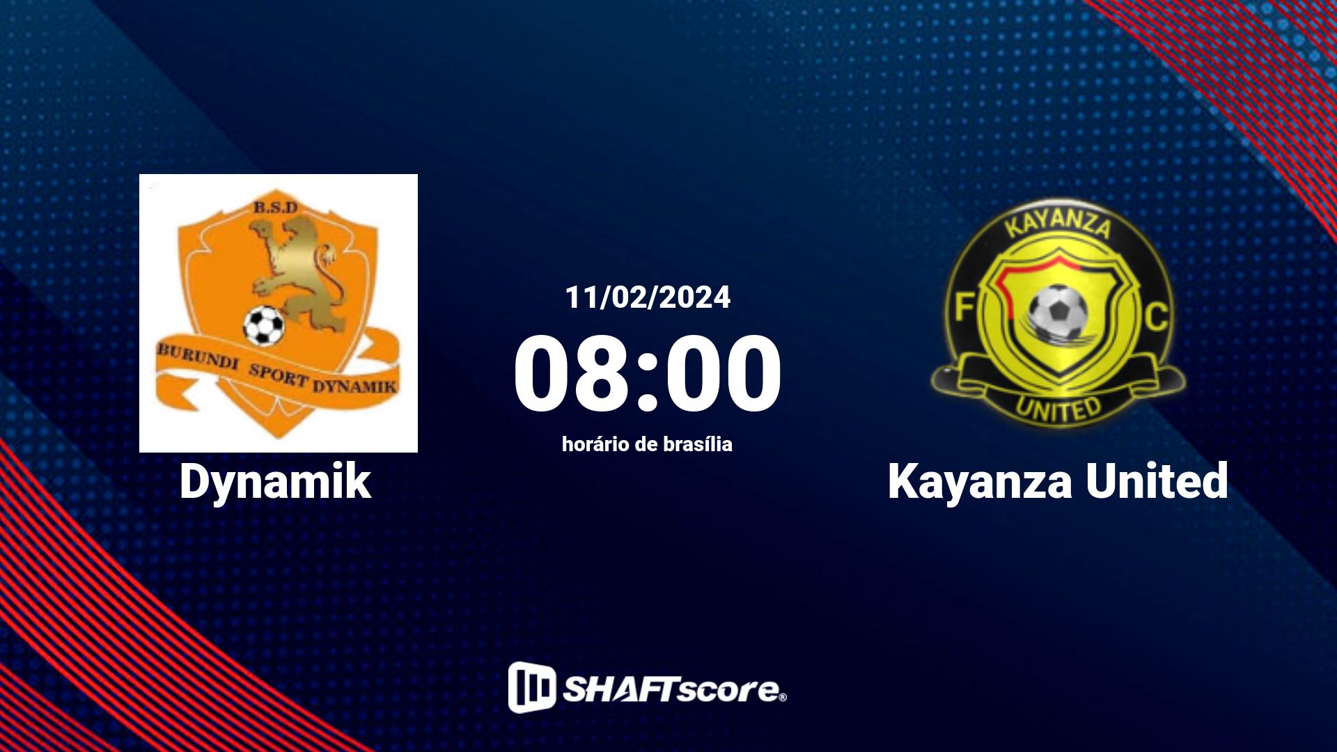 Estatísticas do jogo Dynamik vs Kayanza United 11.02 08:00