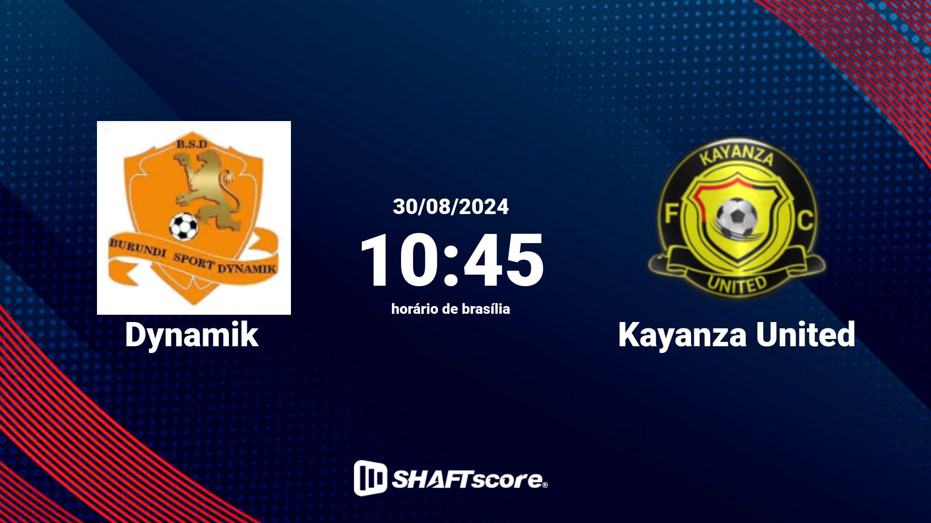 Estatísticas do jogo Dynamik vs Kayanza United 30.08 10:45