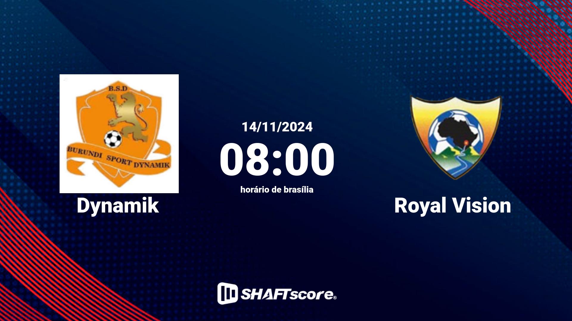 Estatísticas do jogo Dynamik vs Royal Vision 14.11 08:00