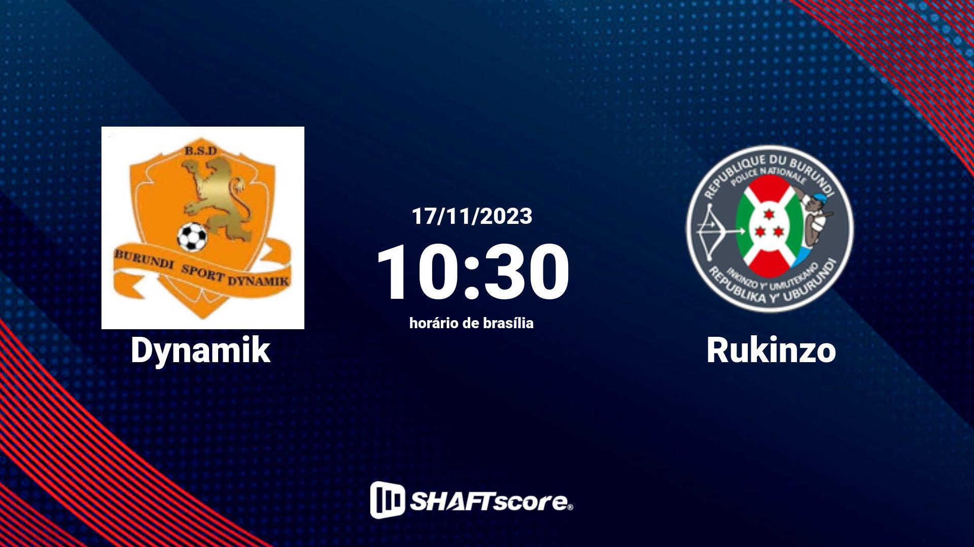 Estatísticas do jogo Dynamik vs Rukinzo 17.11 10:30