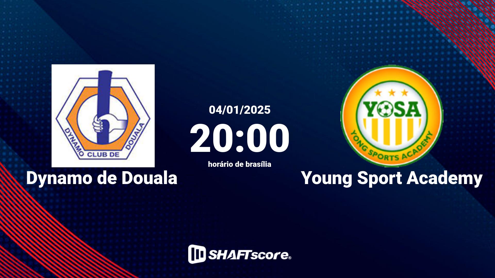 Estatísticas do jogo Dynamo de Douala vs Young Sport Academy 04.01 20:00