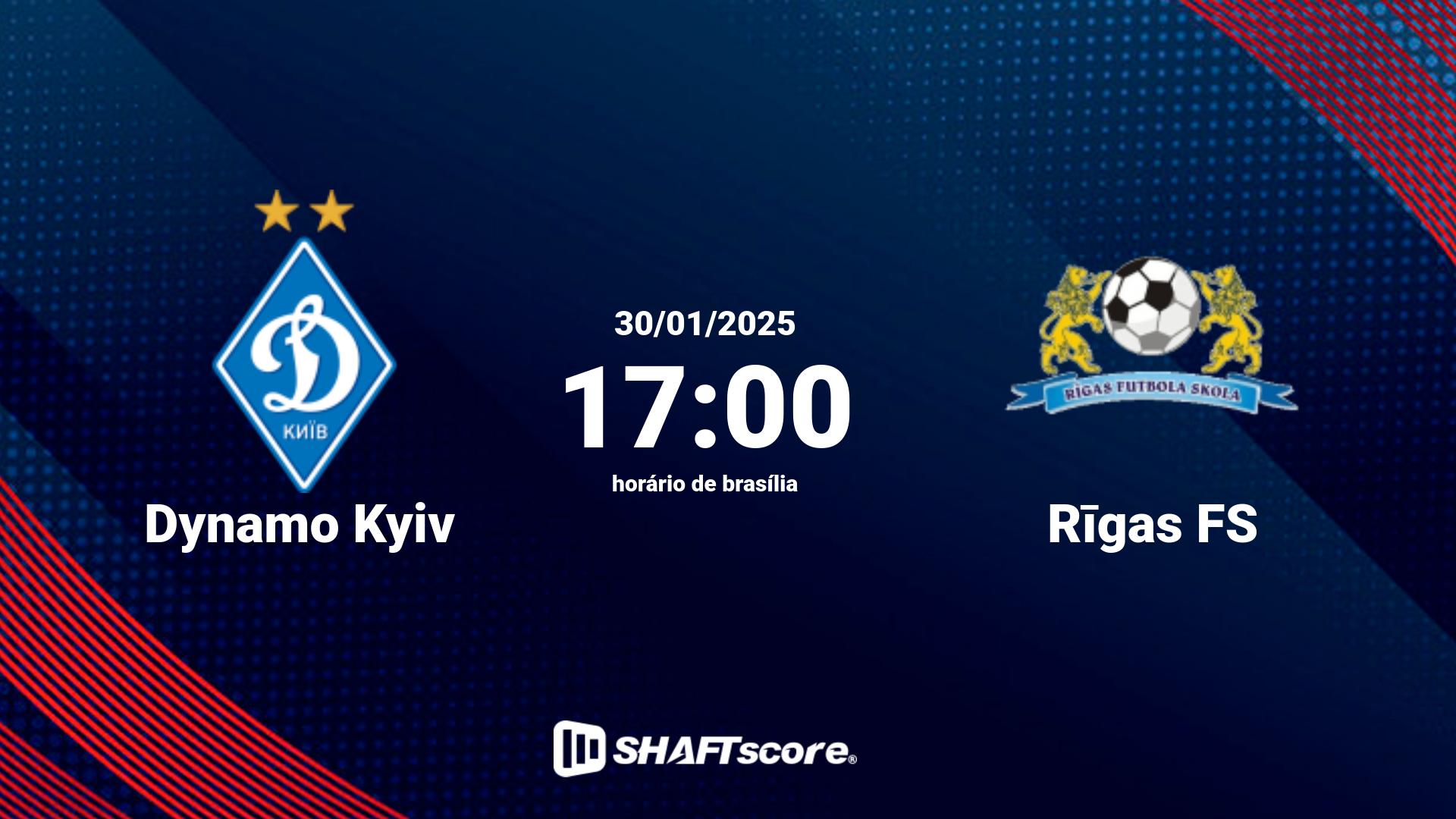 Estatísticas do jogo Dynamo Kyiv vs Rīgas FS 30.01 17:00