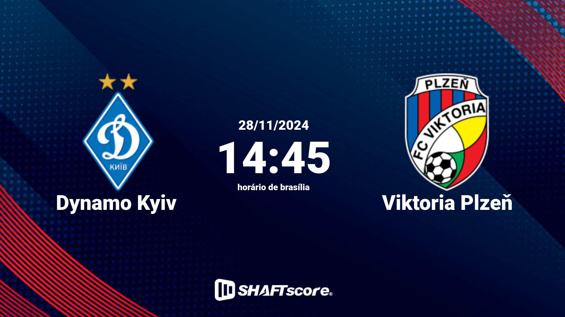 Estatísticas do jogo Dynamo Kyiv vs Viktoria Plzeň 28.11 14:45