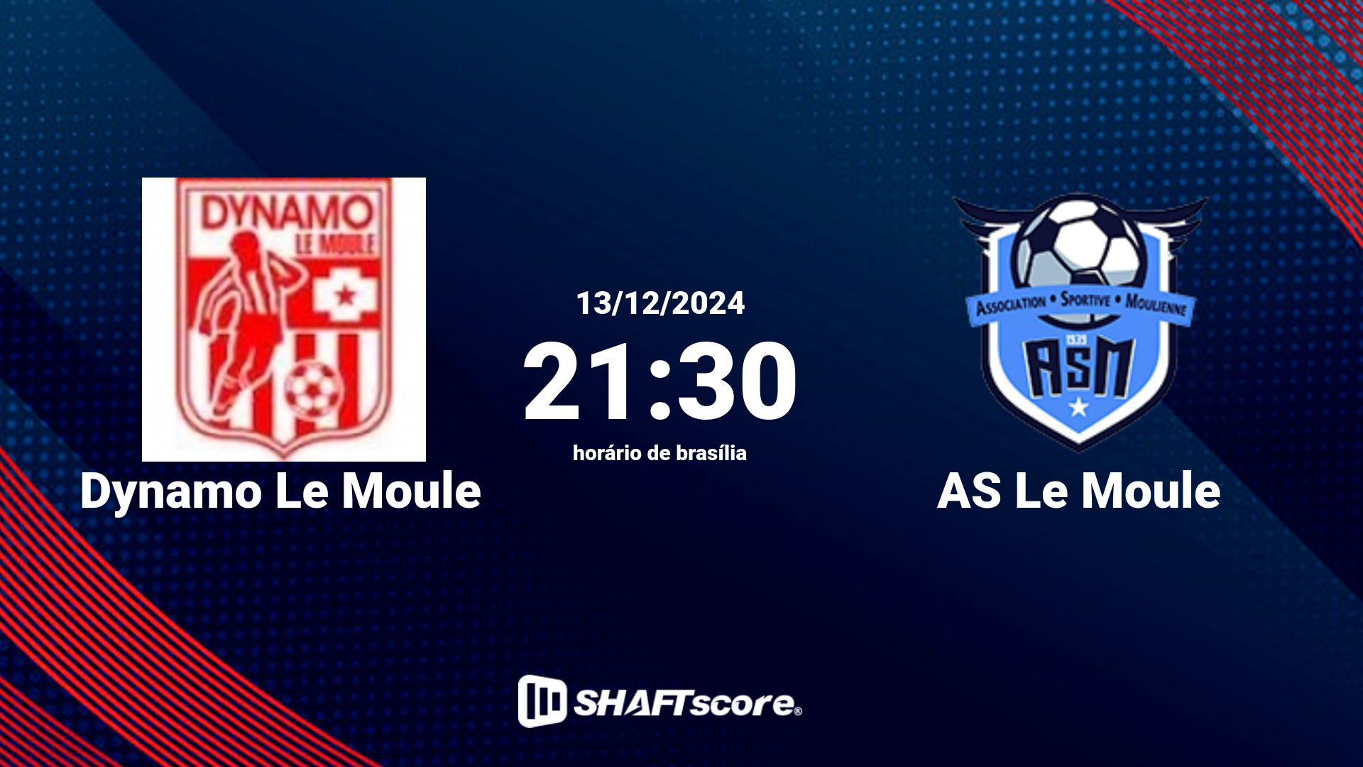 Estatísticas do jogo Dynamo Le Moule vs AS Le Moule 13.12 21:30