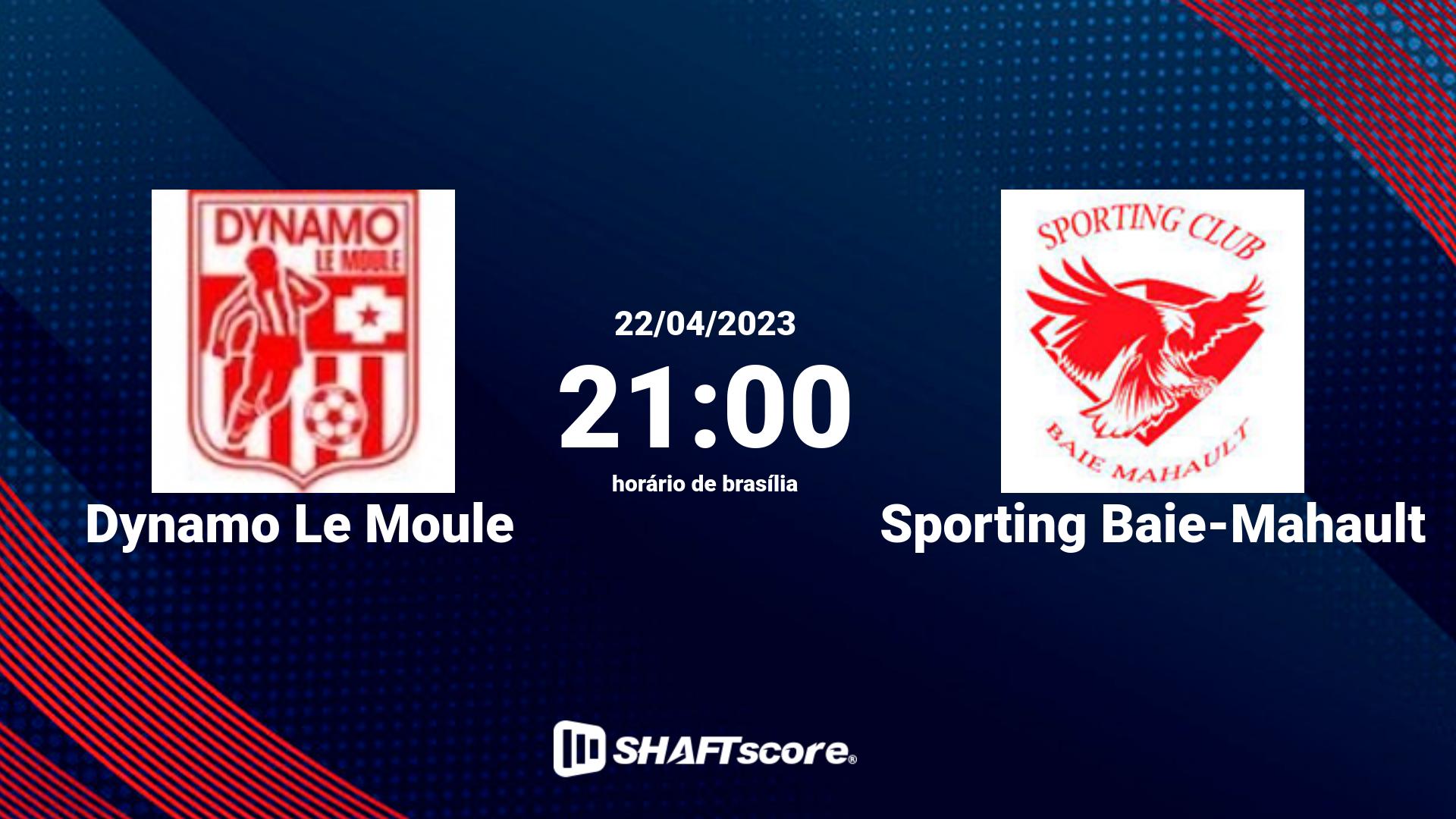 Estatísticas do jogo Dynamo Le Moule vs Sporting Baie-Mahault 22.04 21:00