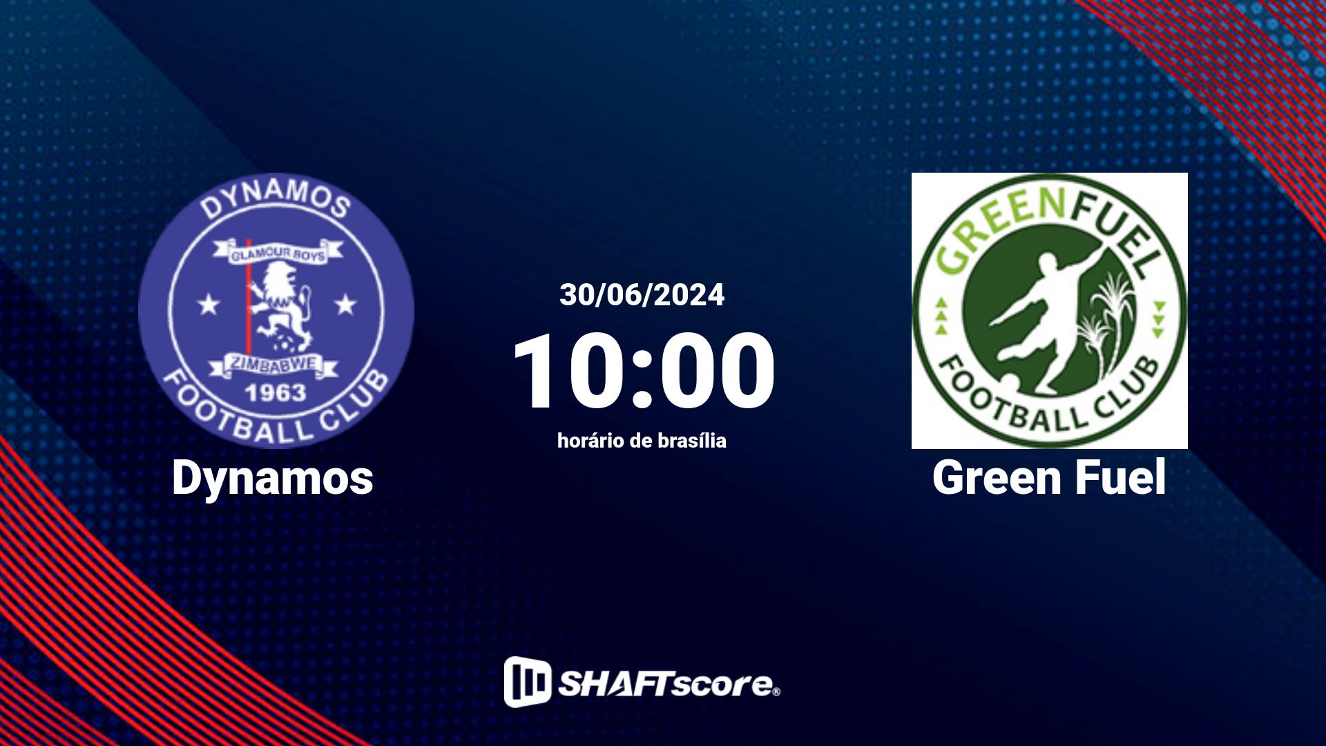 Estatísticas do jogo Dynamos vs Green Fuel 30.06 10:00