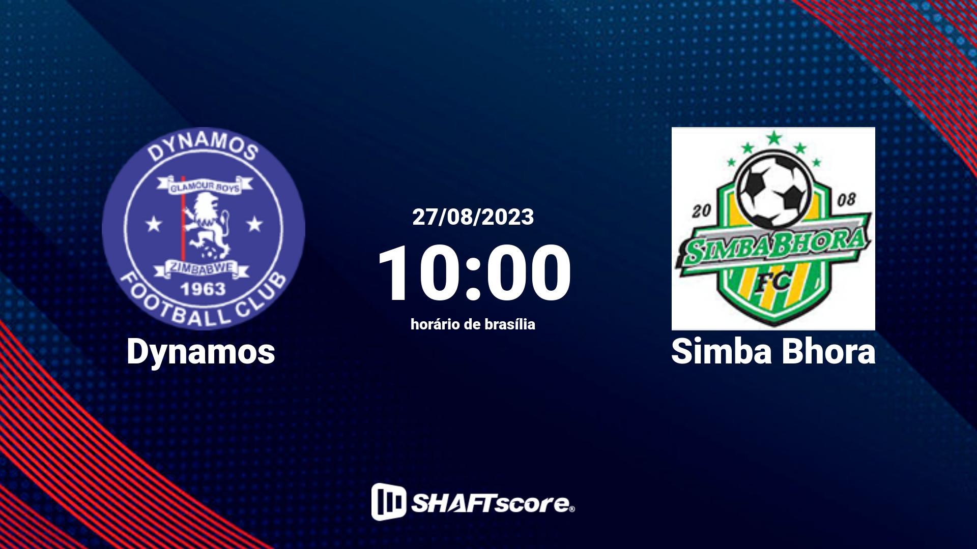 Estatísticas do jogo Dynamos vs Simba Bhora 27.08 10:00