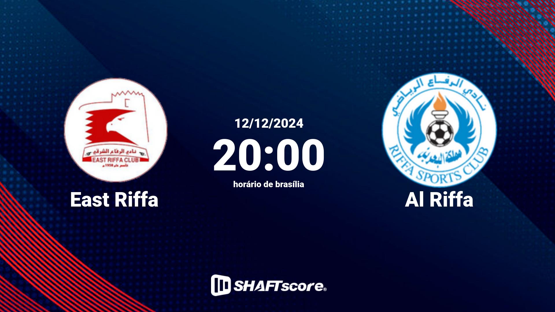 Estatísticas do jogo East Riffa vs Al Riffa 12.12 20:00