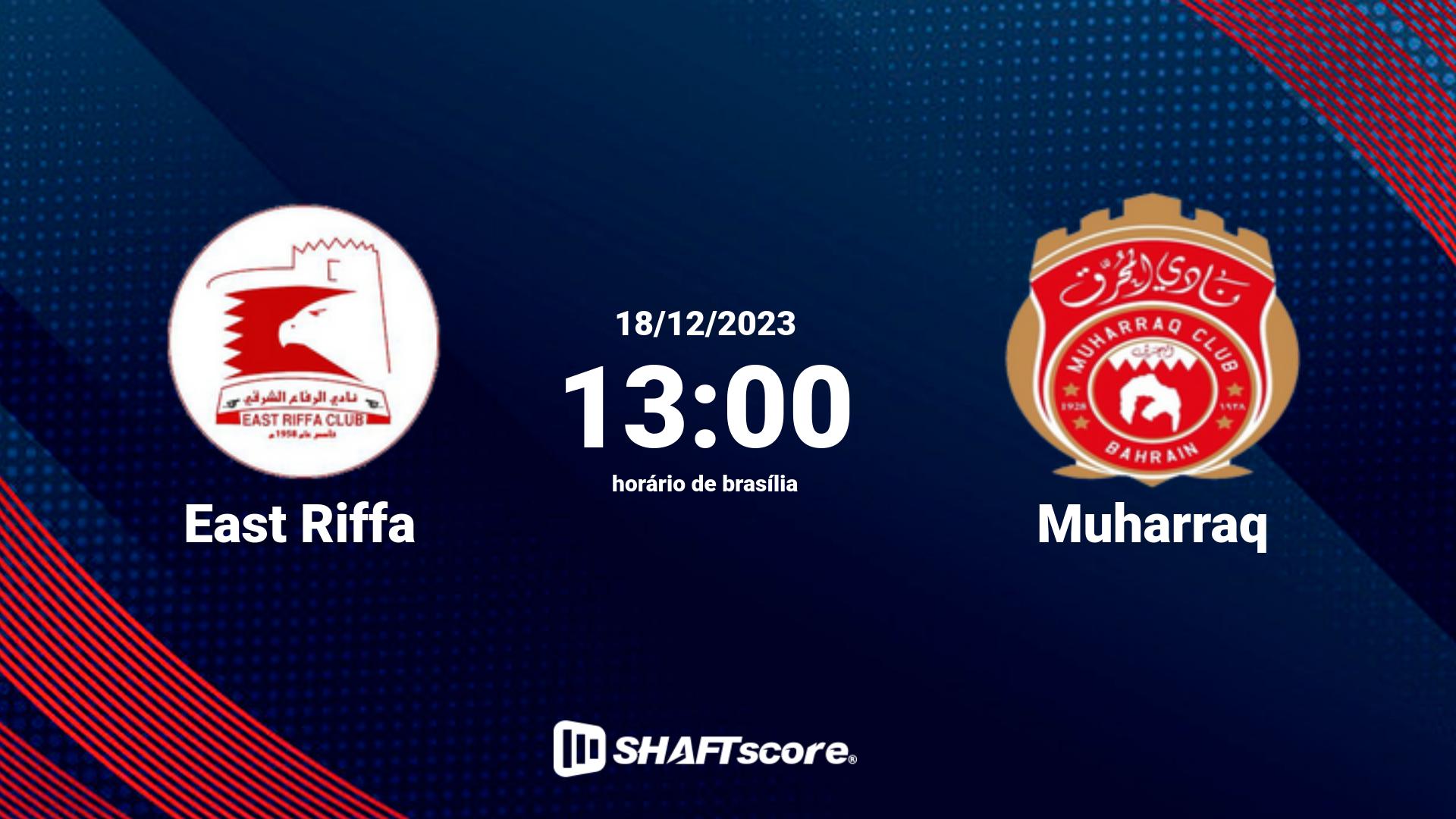 Estatísticas do jogo East Riffa vs Muharraq 18.12 13:00