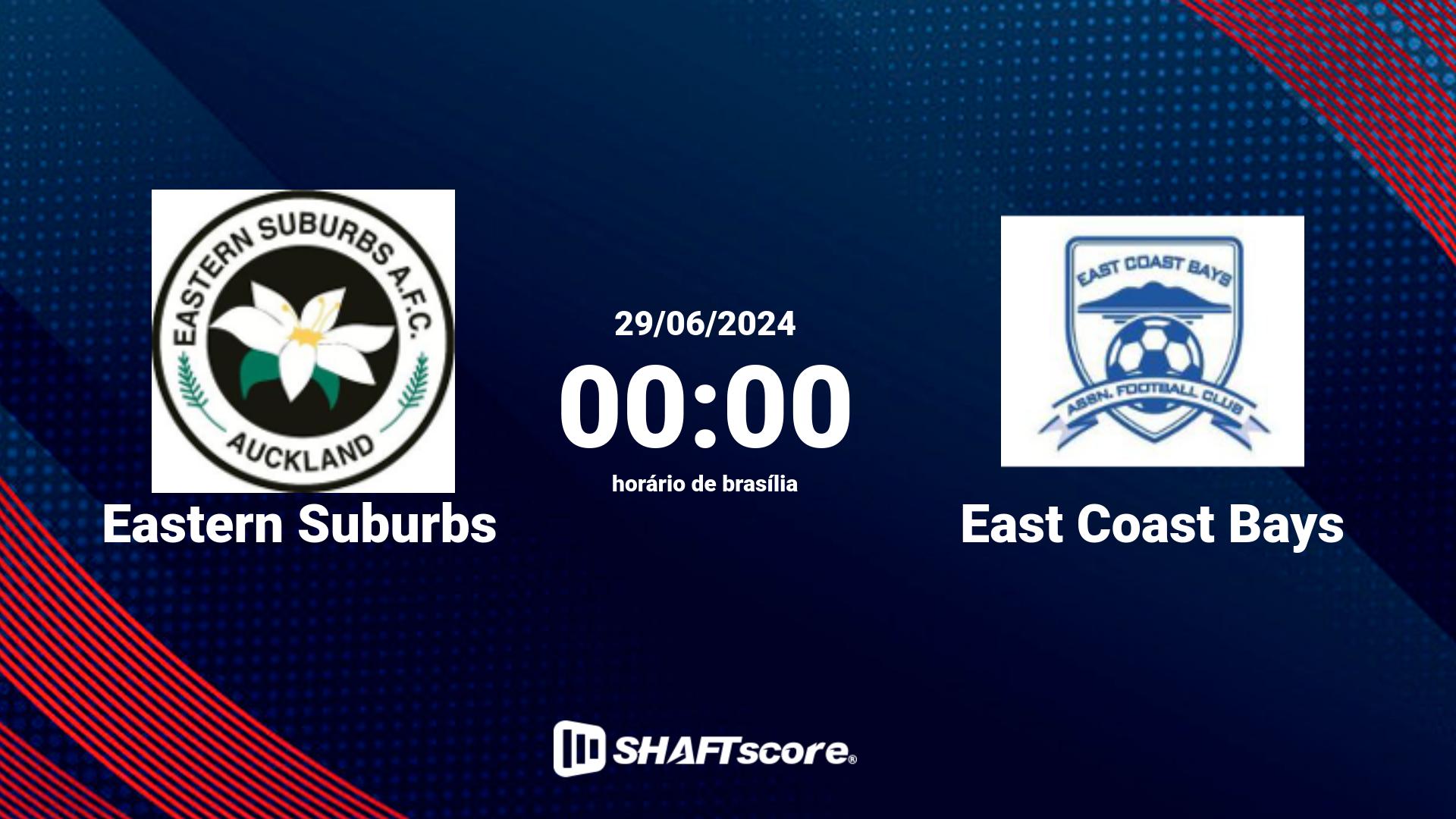 Estatísticas do jogo Eastern Suburbs vs East Coast Bays 29.06 00:00