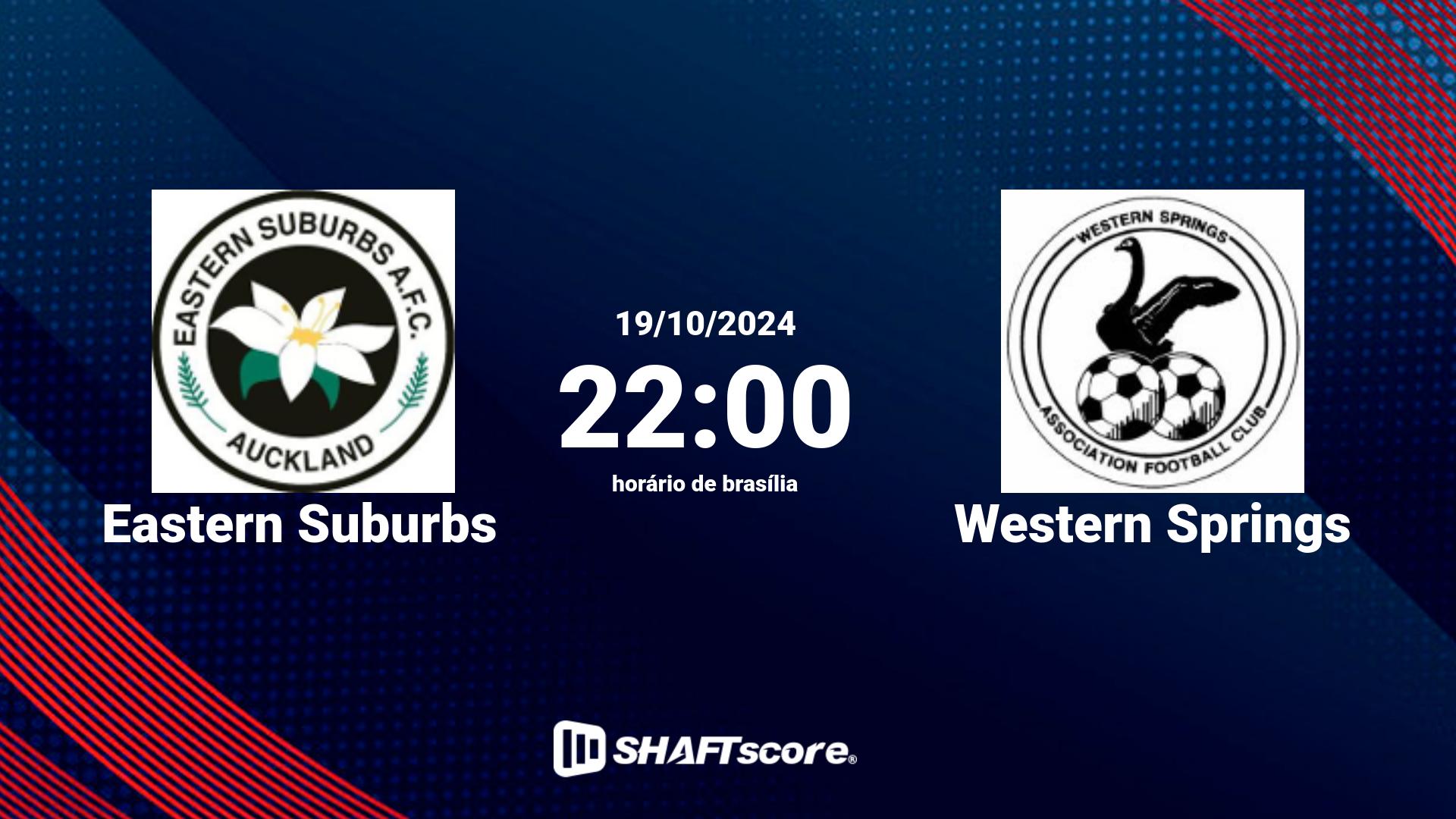 Estatísticas do jogo Eastern Suburbs vs Western Springs 19.10 22:00