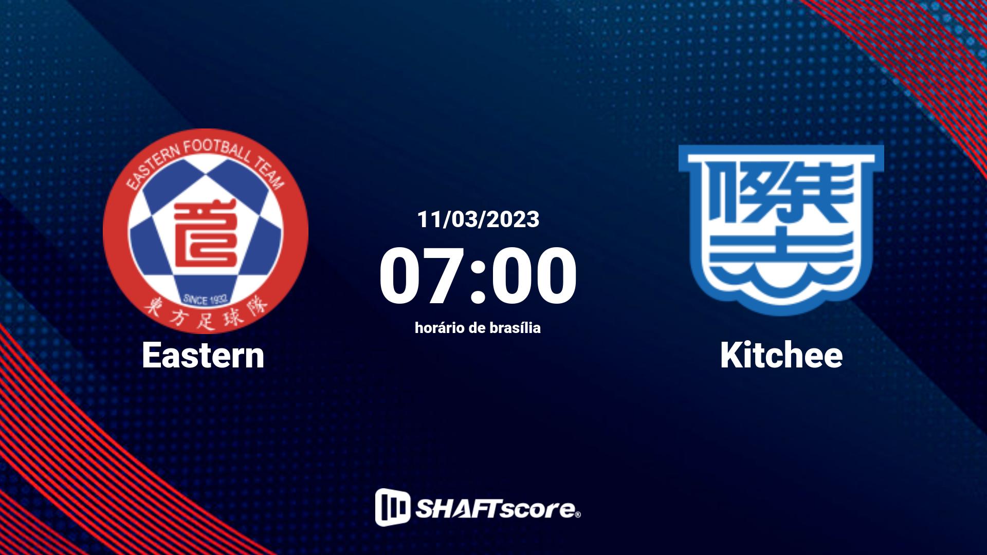 Estatísticas do jogo Eastern vs Kitchee 11.03 07:00