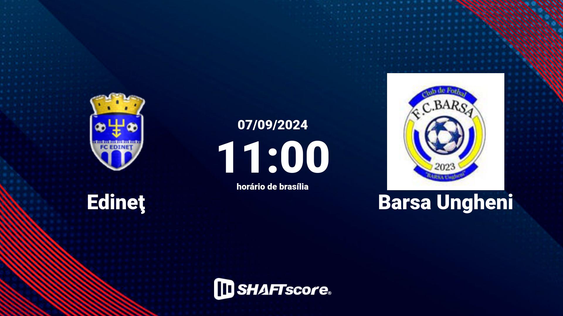 Estatísticas do jogo Edineţ vs Barsa Ungheni 07.09 11:00