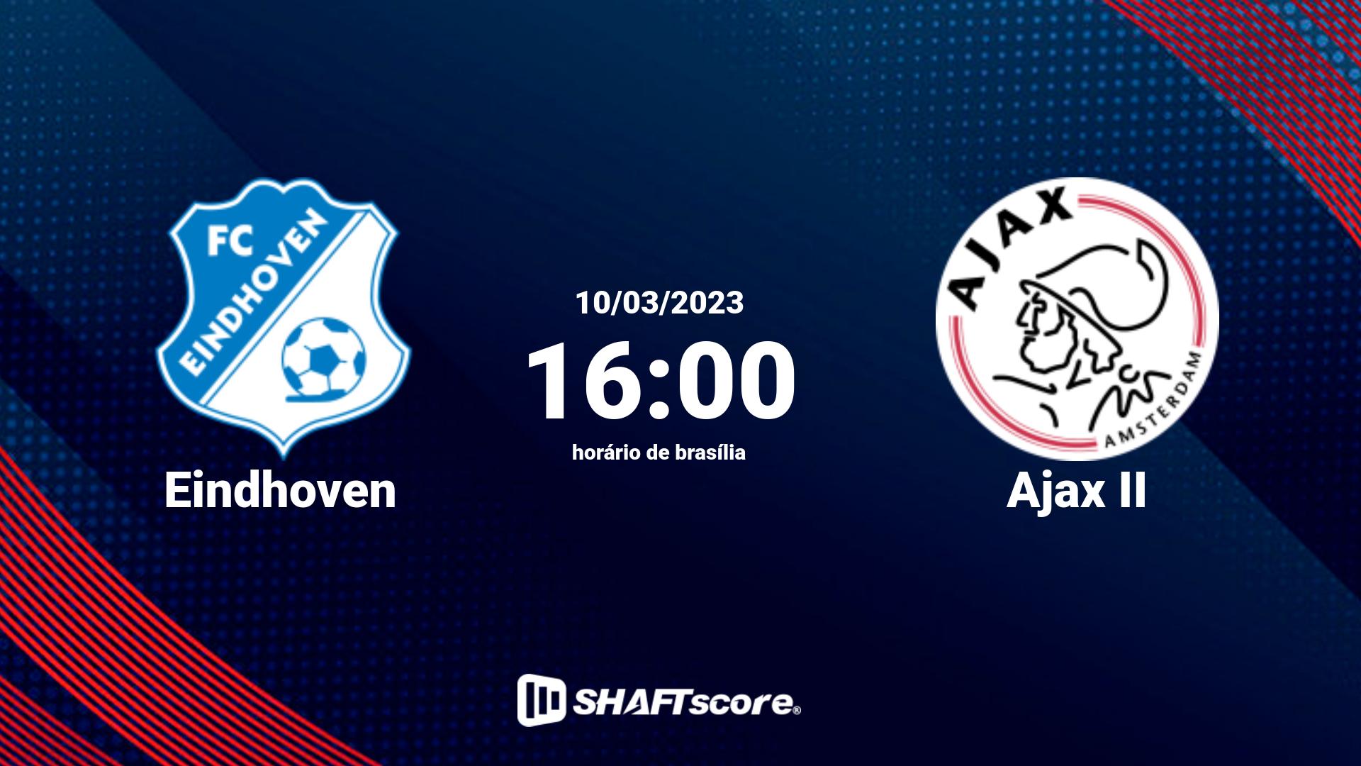 Estatísticas do jogo Eindhoven vs Ajax II 10.03 16:00