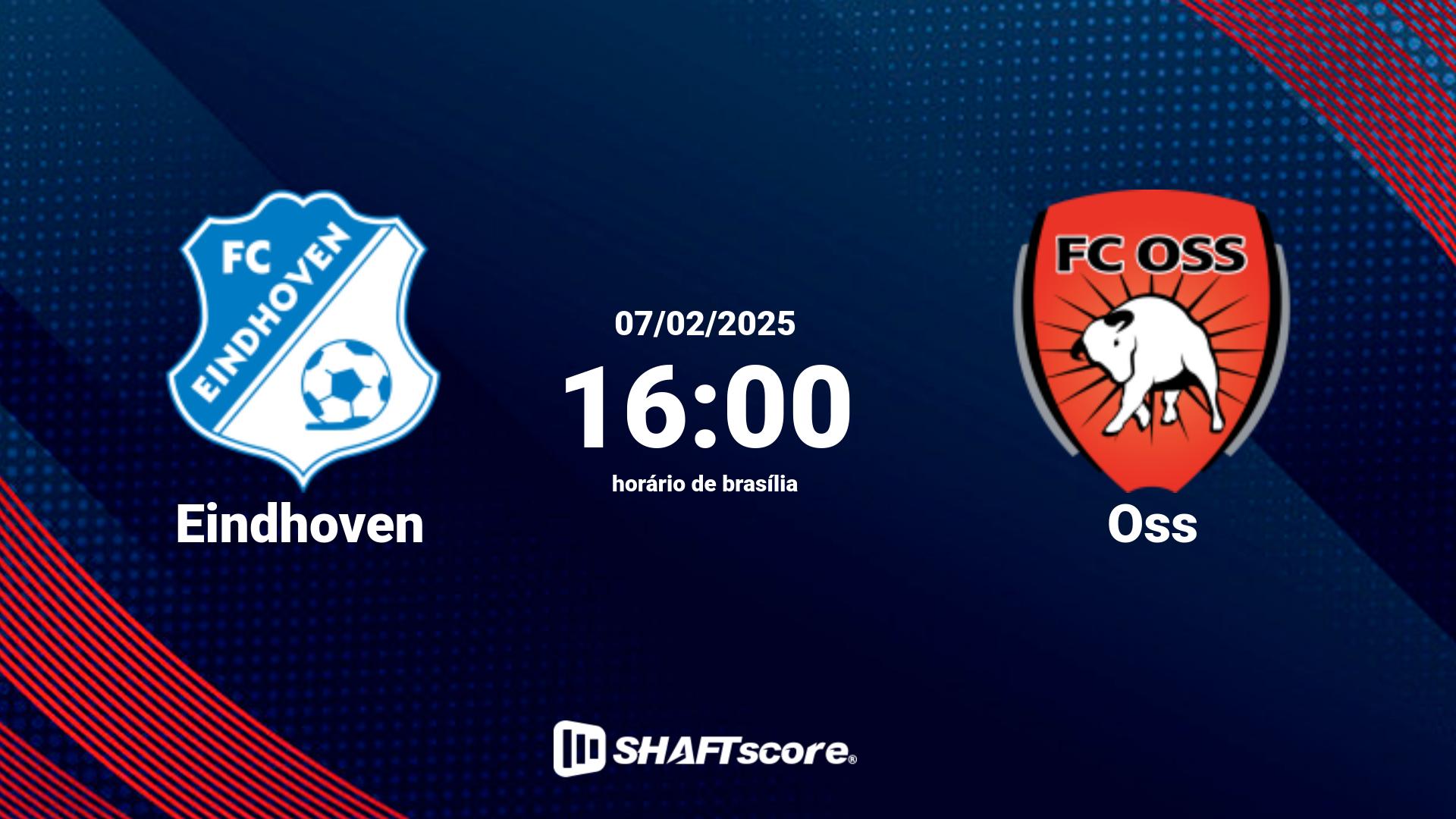 Estatísticas do jogo Eindhoven vs Oss 07.02 16:00