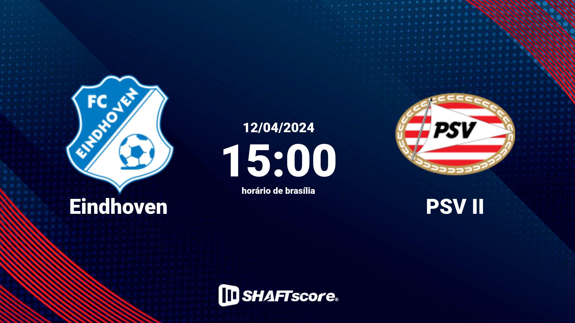 Estatísticas do jogo Eindhoven vs PSV II 12.04 15:00