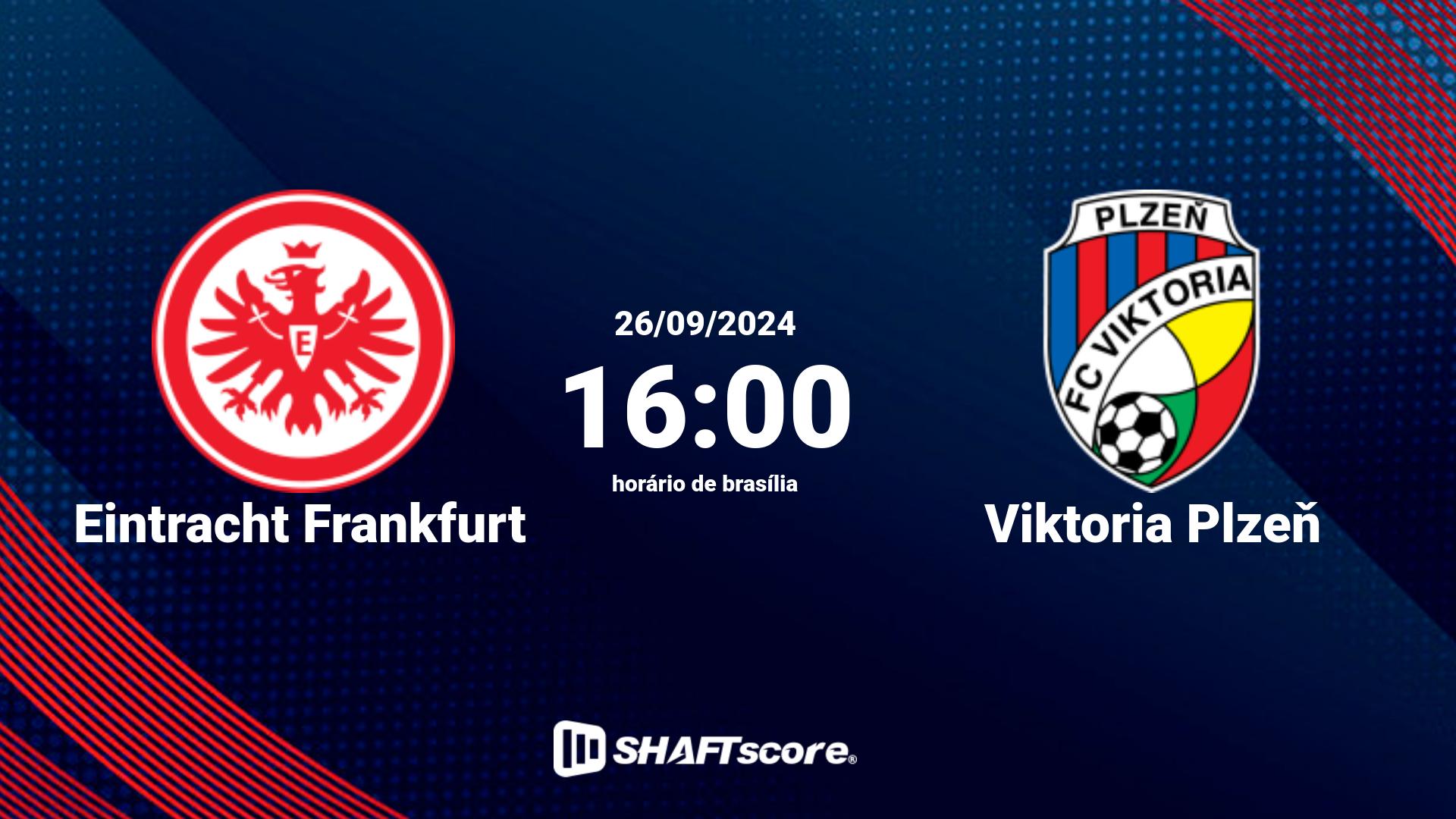 Estatísticas do jogo Eintracht Frankfurt vs Viktoria Plzeň 26.09 16:00